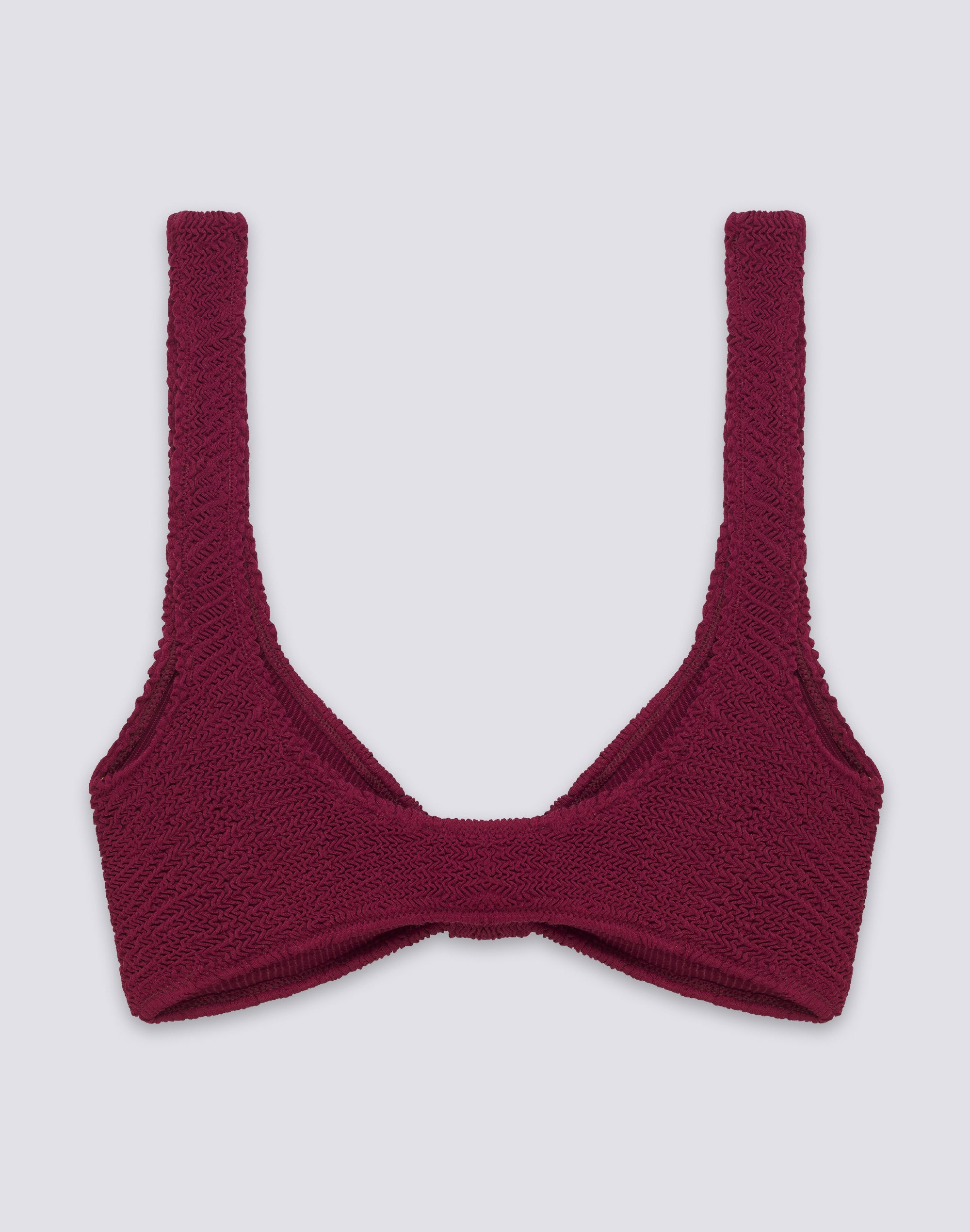 sundek-top-bralette-donna-in-tessuto-goffrato-tinta-unita image 2