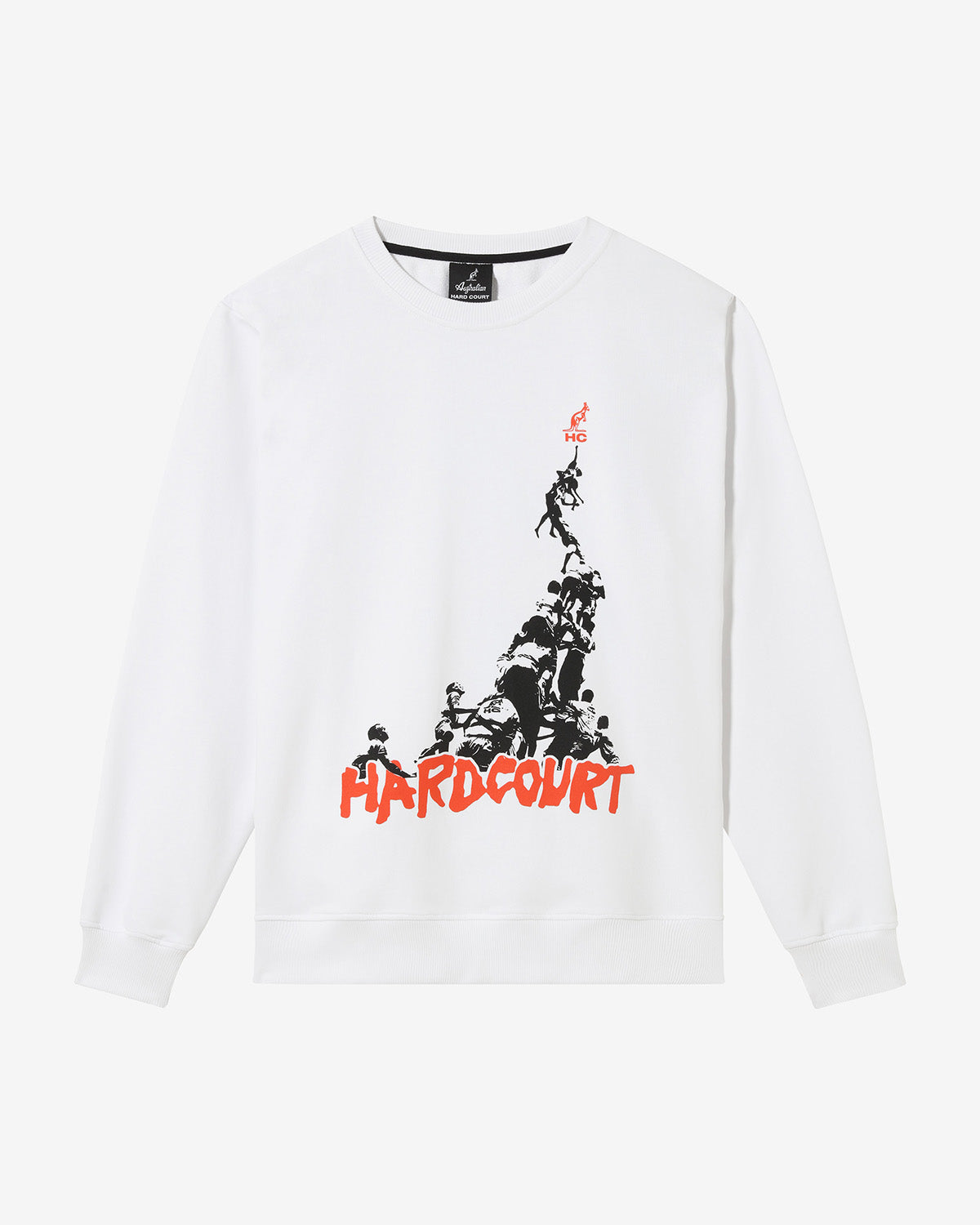 australian-pyramid-crewneck-hard-court-felpa-girocollo-bianco image 5