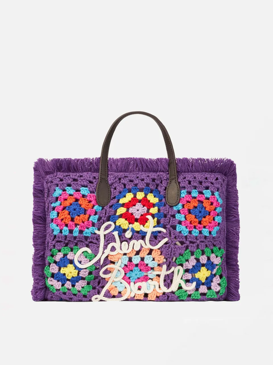 mc2-saint-barth-colette-borsa-a-mano-uncinetto-lilla-con-frange-30x20x12-cm image 1