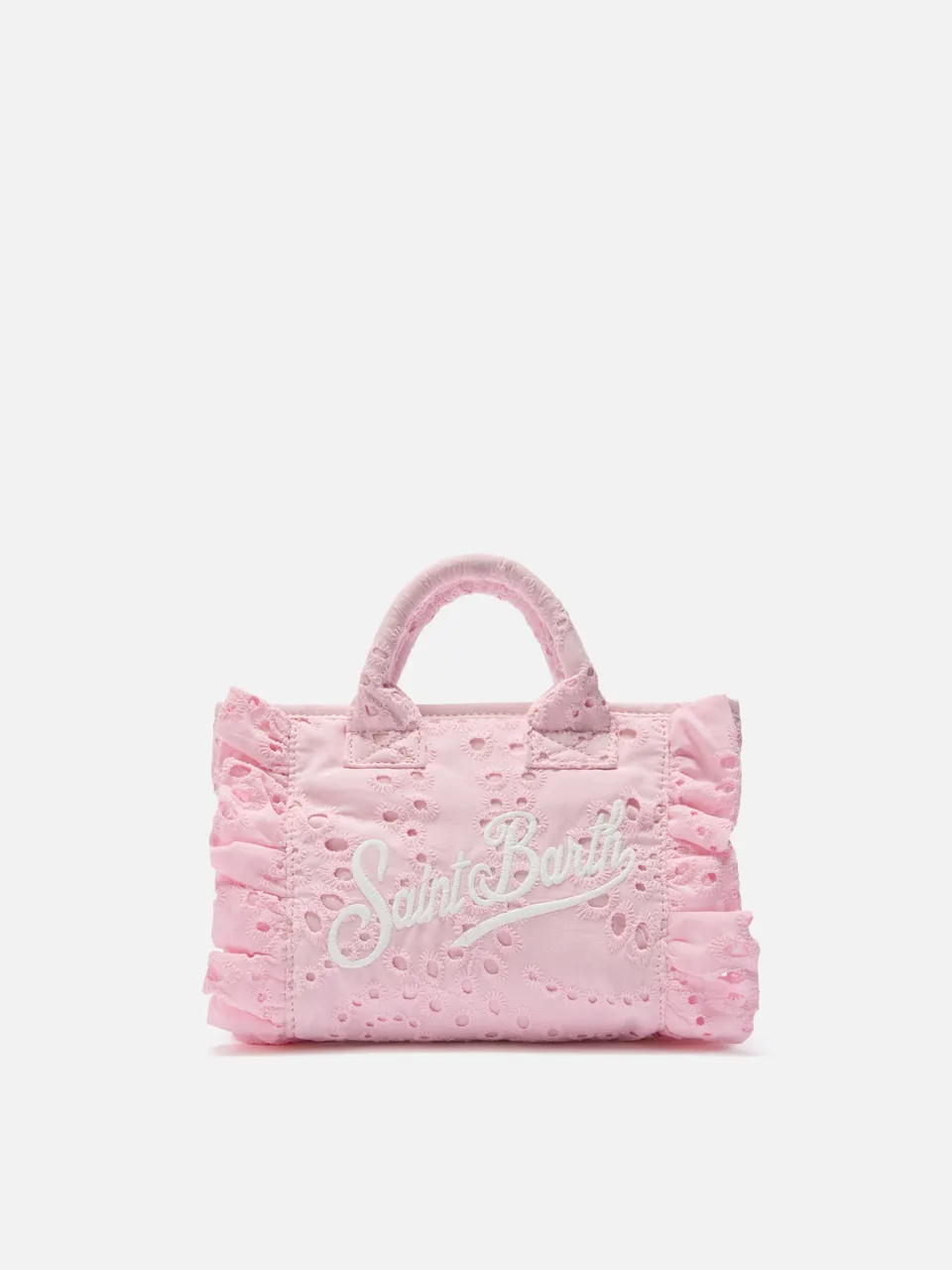 mc2-saint-barth-borsa-vanity-mini-volant-in-cotone-sangallo-rosa image 1