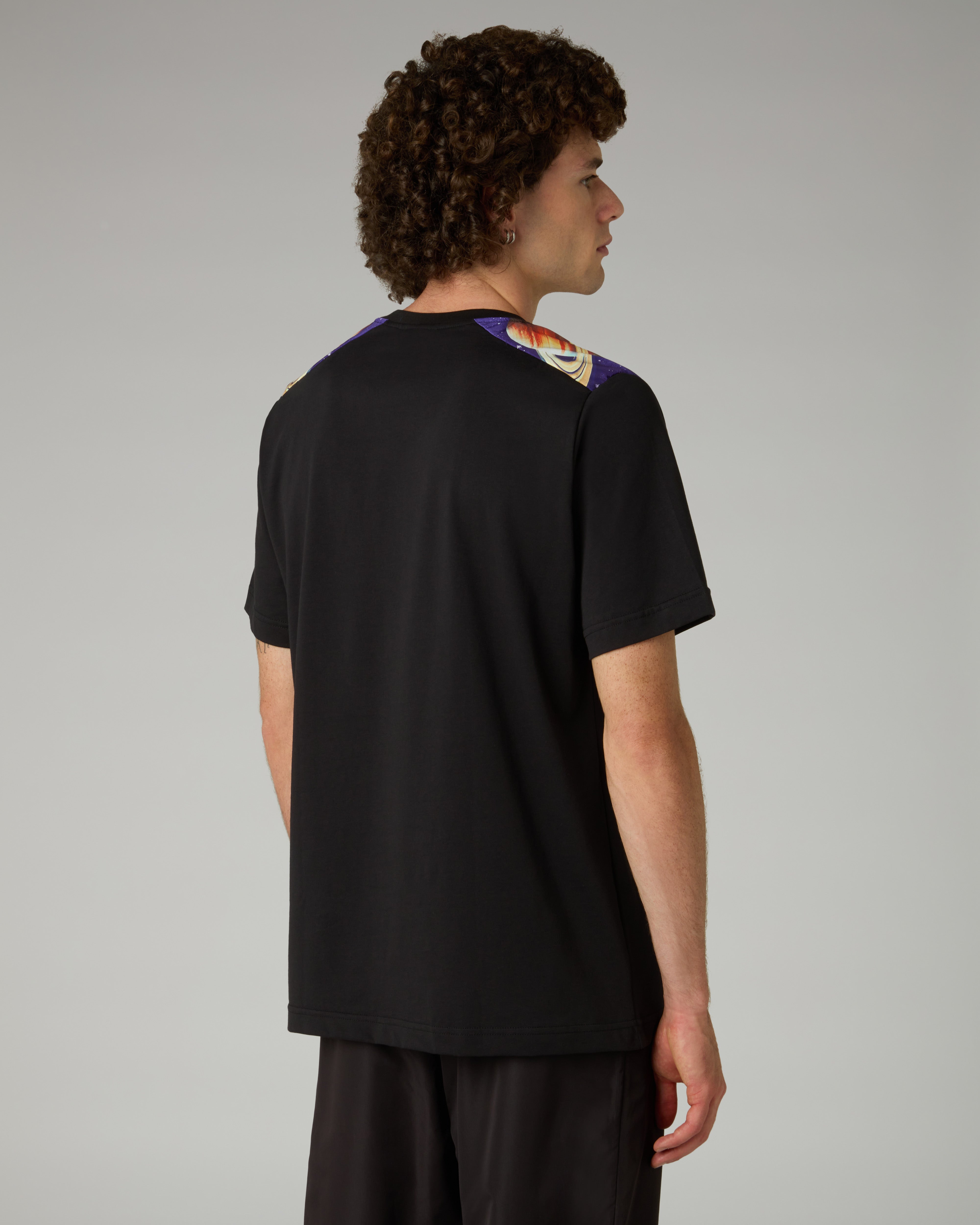 australian-lost-t-shirt-in-cotone-con-inserti-smash-e-logo-ricamato image 3