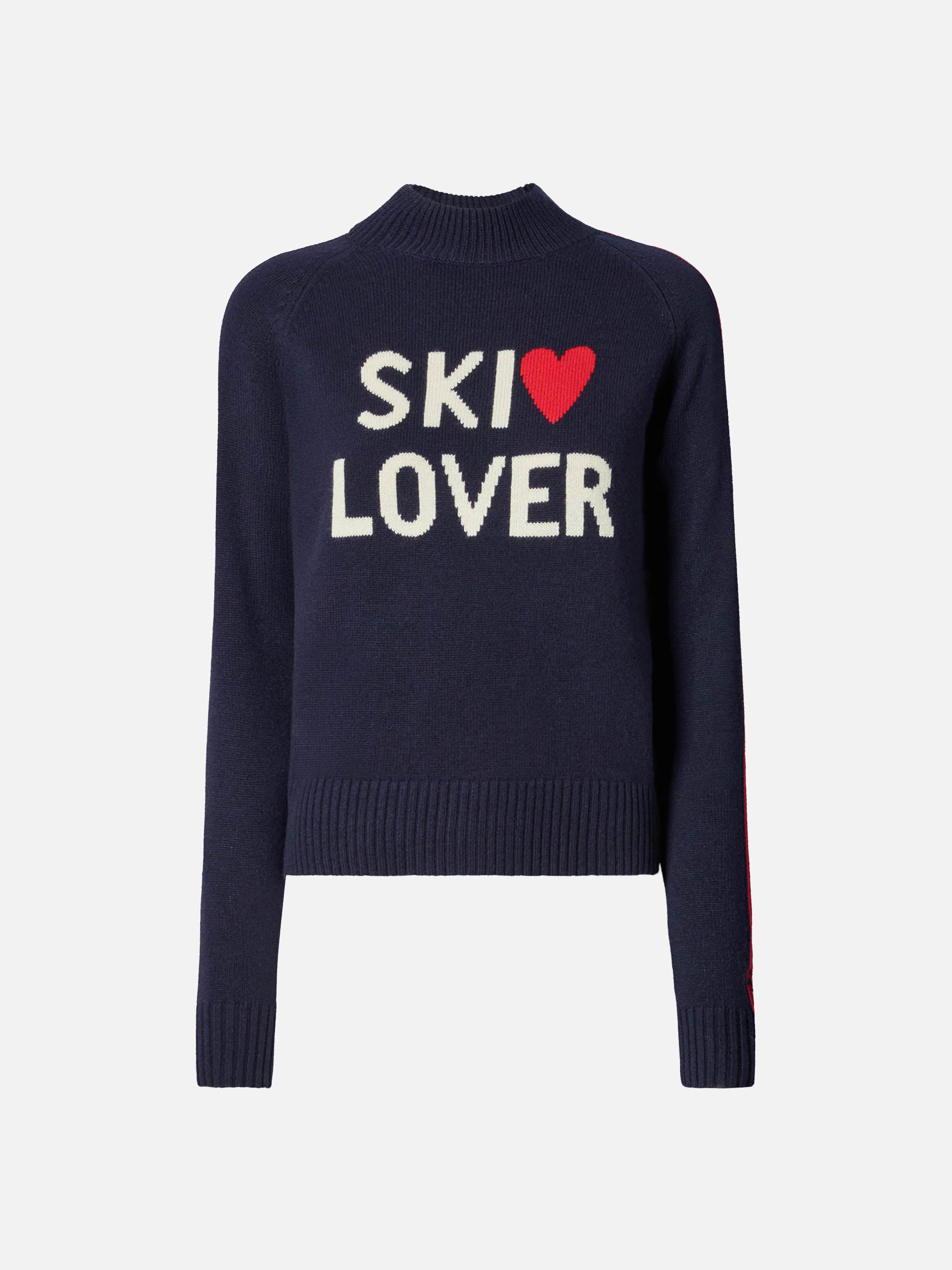mc2-saint-barth-lupetto-peak-donna-in-misto-cashmere-blu-ski-lover image 5