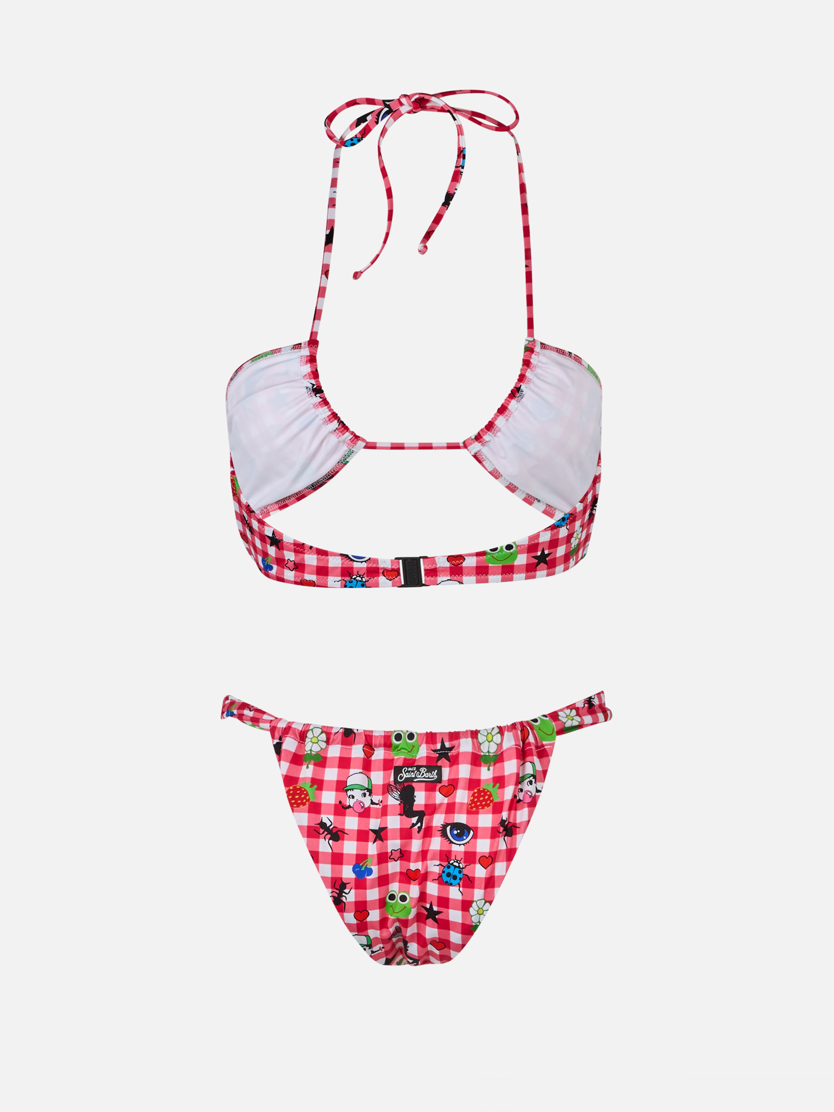 mc2-saint-barth-bikini-donna-dahelle-a-fascia-con-stampa-quadretti-beepy-bella-s image 3