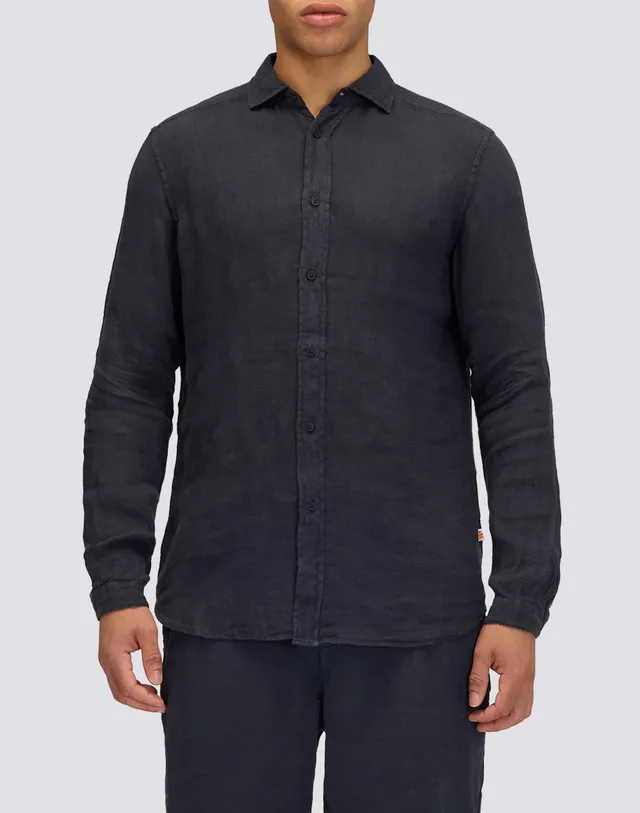 sundek-m820-camicia-uomo-in-lino-collo-classico image 1