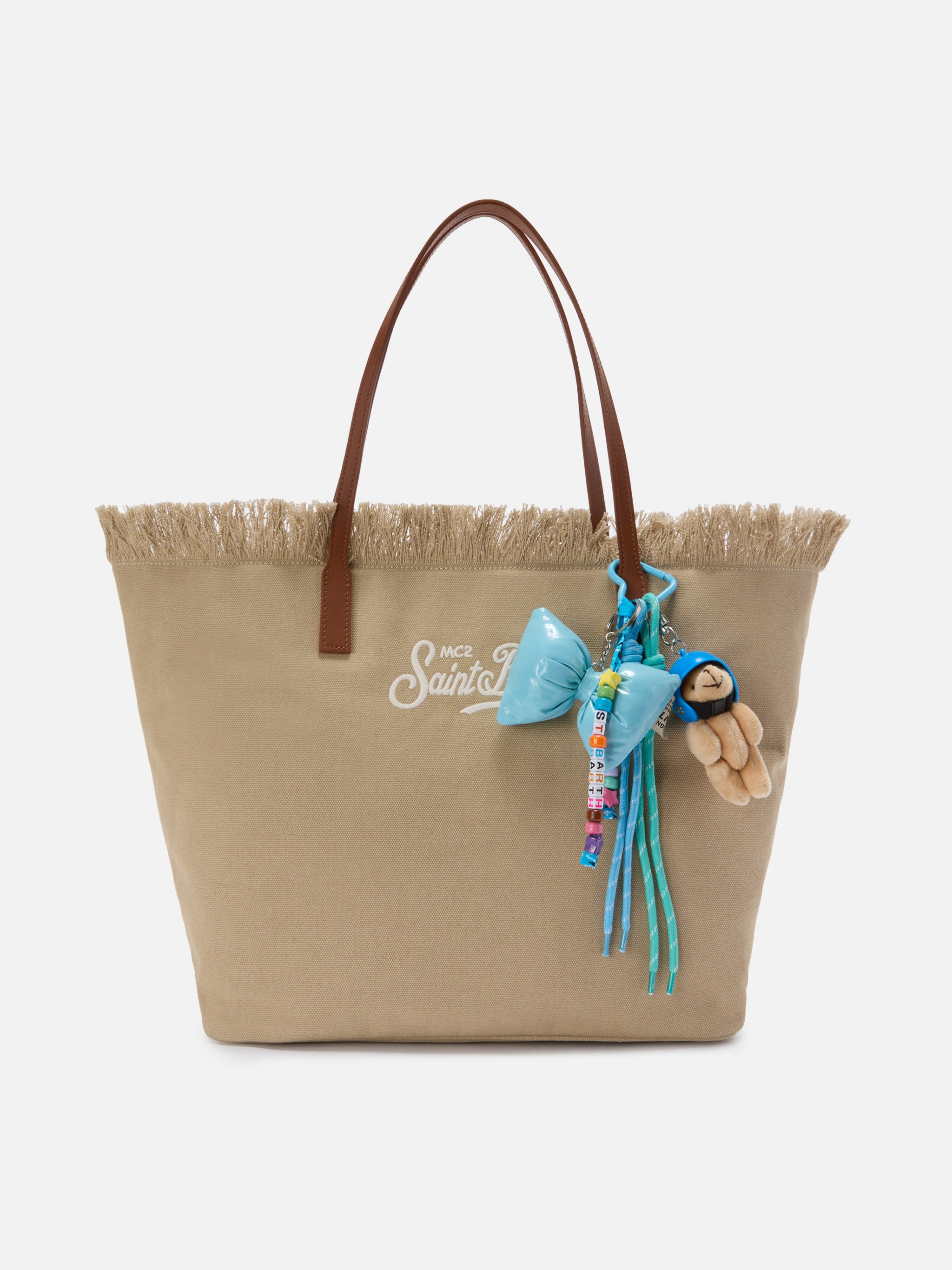 mc2-saint-barth-funny-charm-con-fiocco-imbottito-e-teddy-decorativo-azzurro image 2
