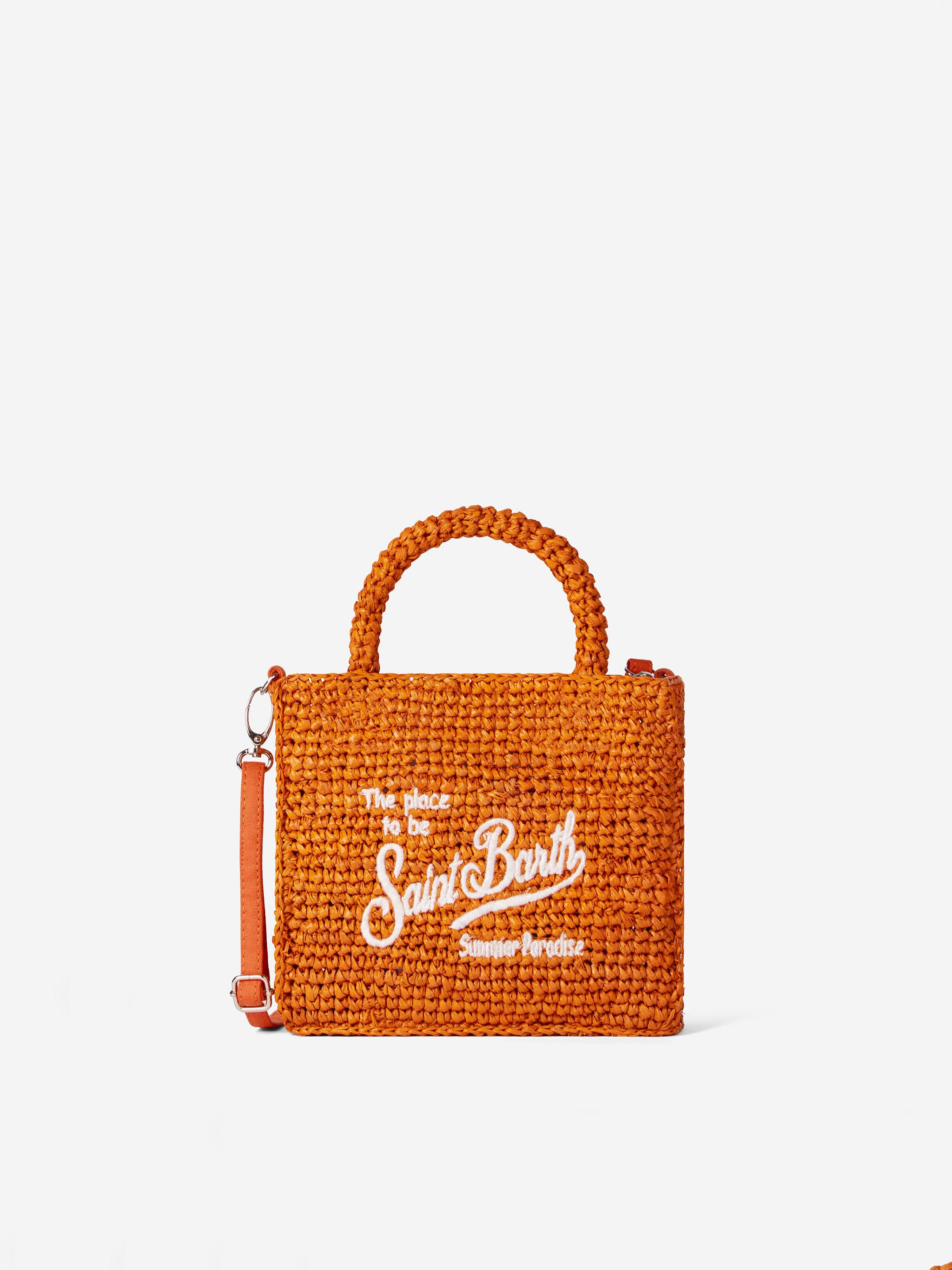 mc2-saint-barth-vanity-mini-borsa-rafia-arancione-18x16x7-cm image 1