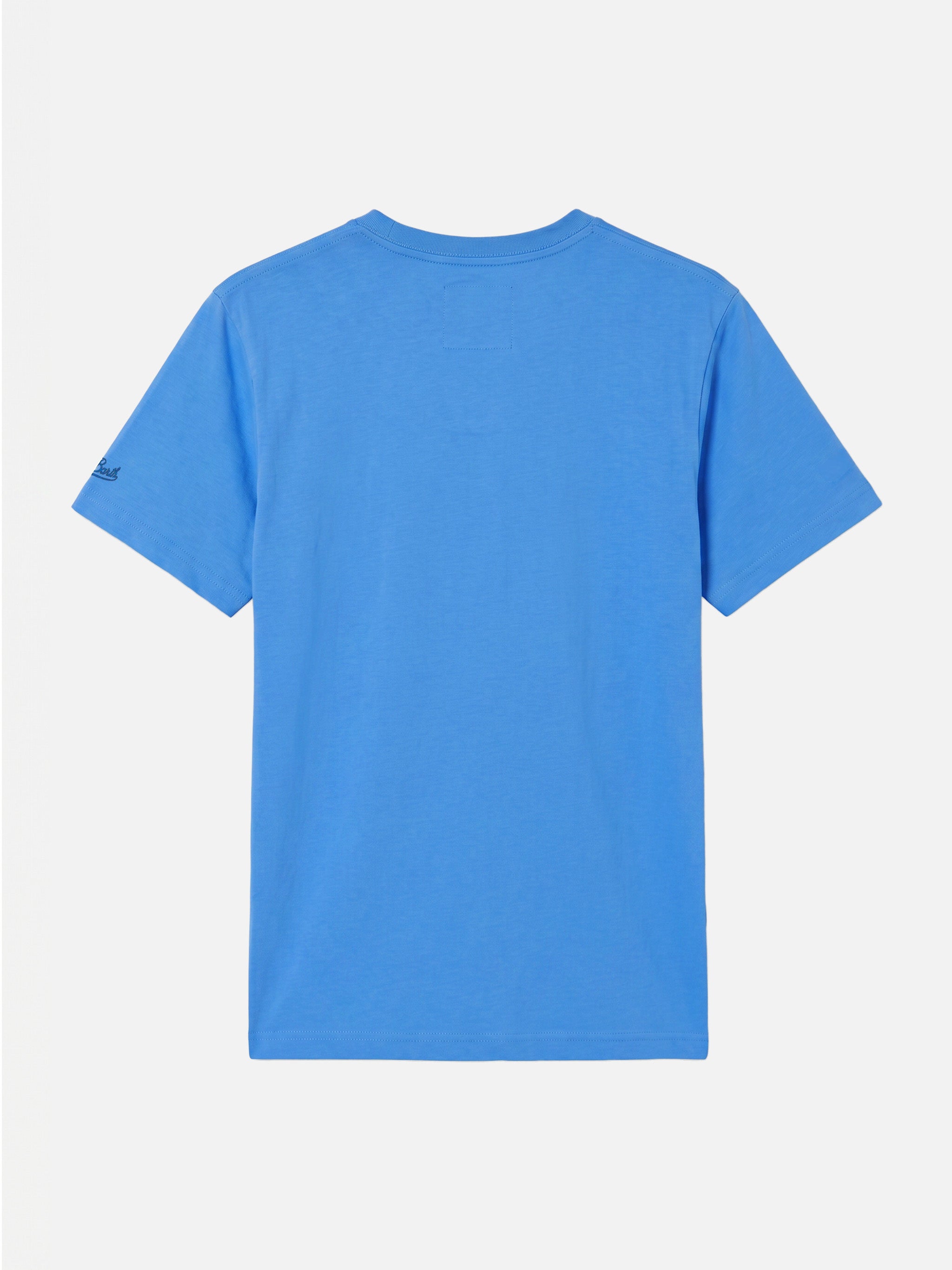 mc2-saint-barth-t-shirt-uomo-ducky-x-big-babol-special-edition-bluette-cotone image 4