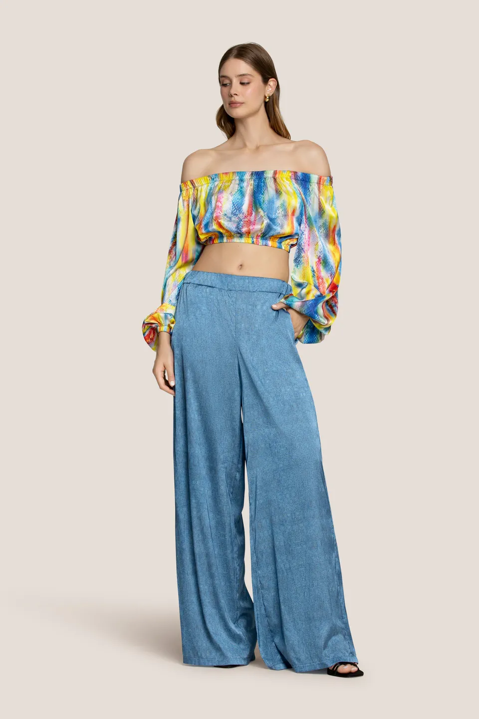 4giveness-pantalone-python-shades-donna-cover-up-mare image 1