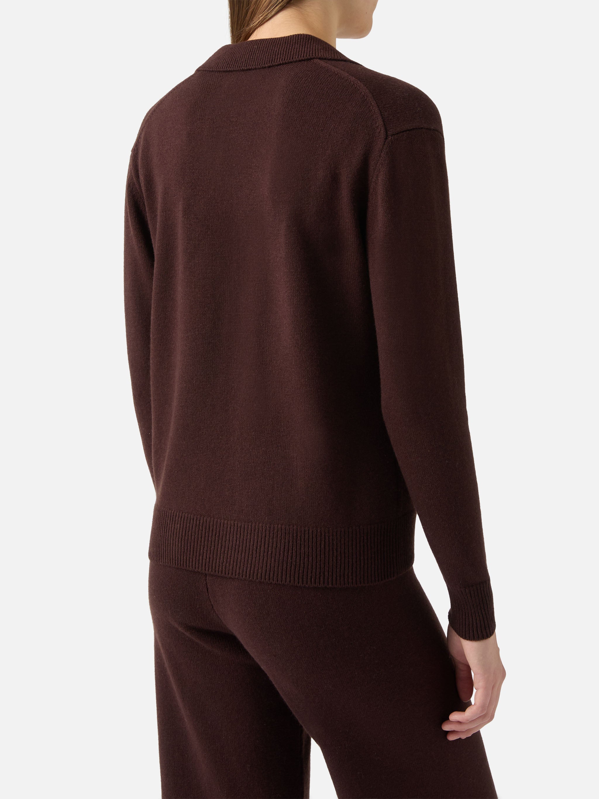 mc2-saint-barth-eze-maglione-polo-donna-marrone-100-lana image 3