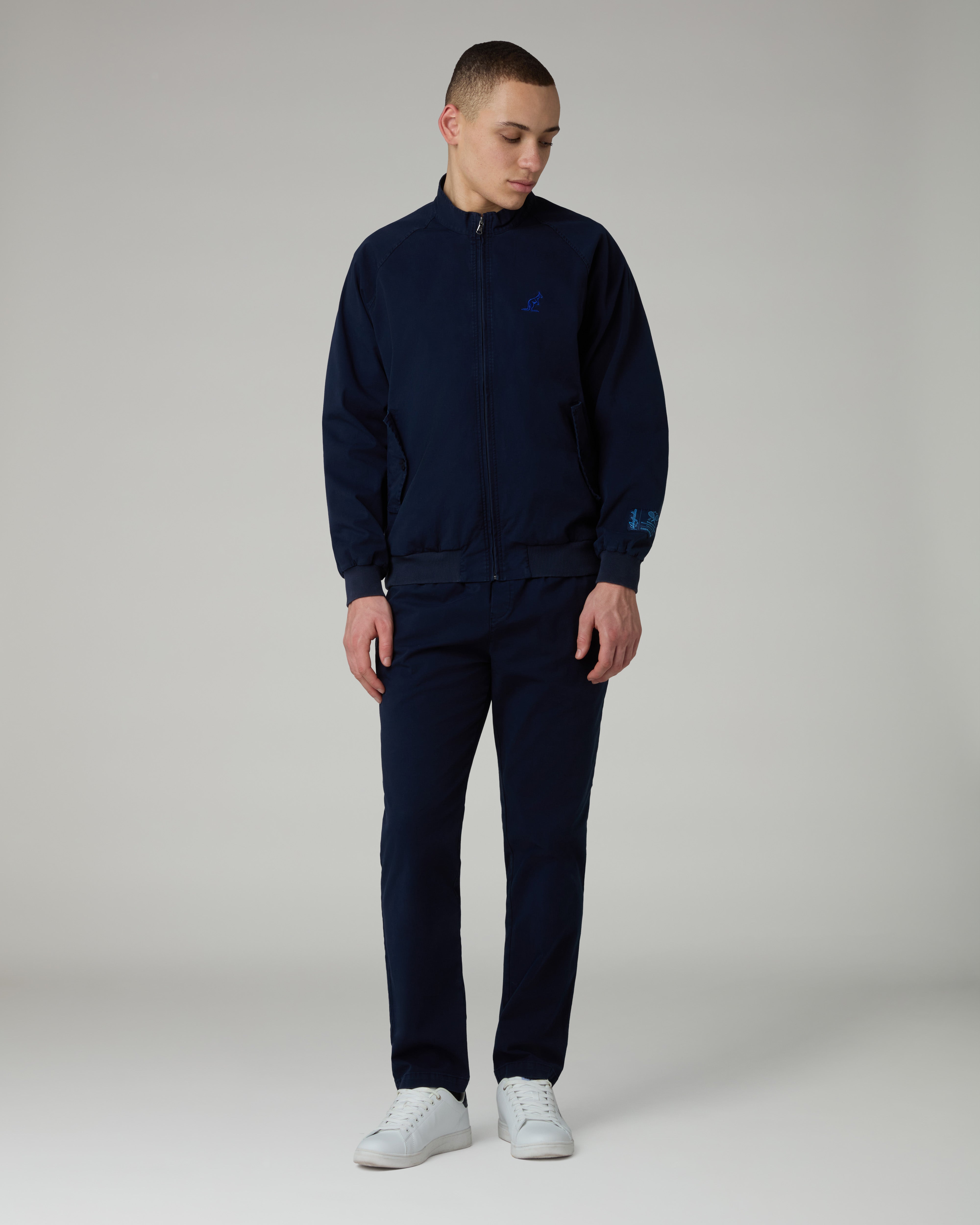 australian-doric-city-track-jacket-giacca-in-cotton-twill-blu-eclipse image 2