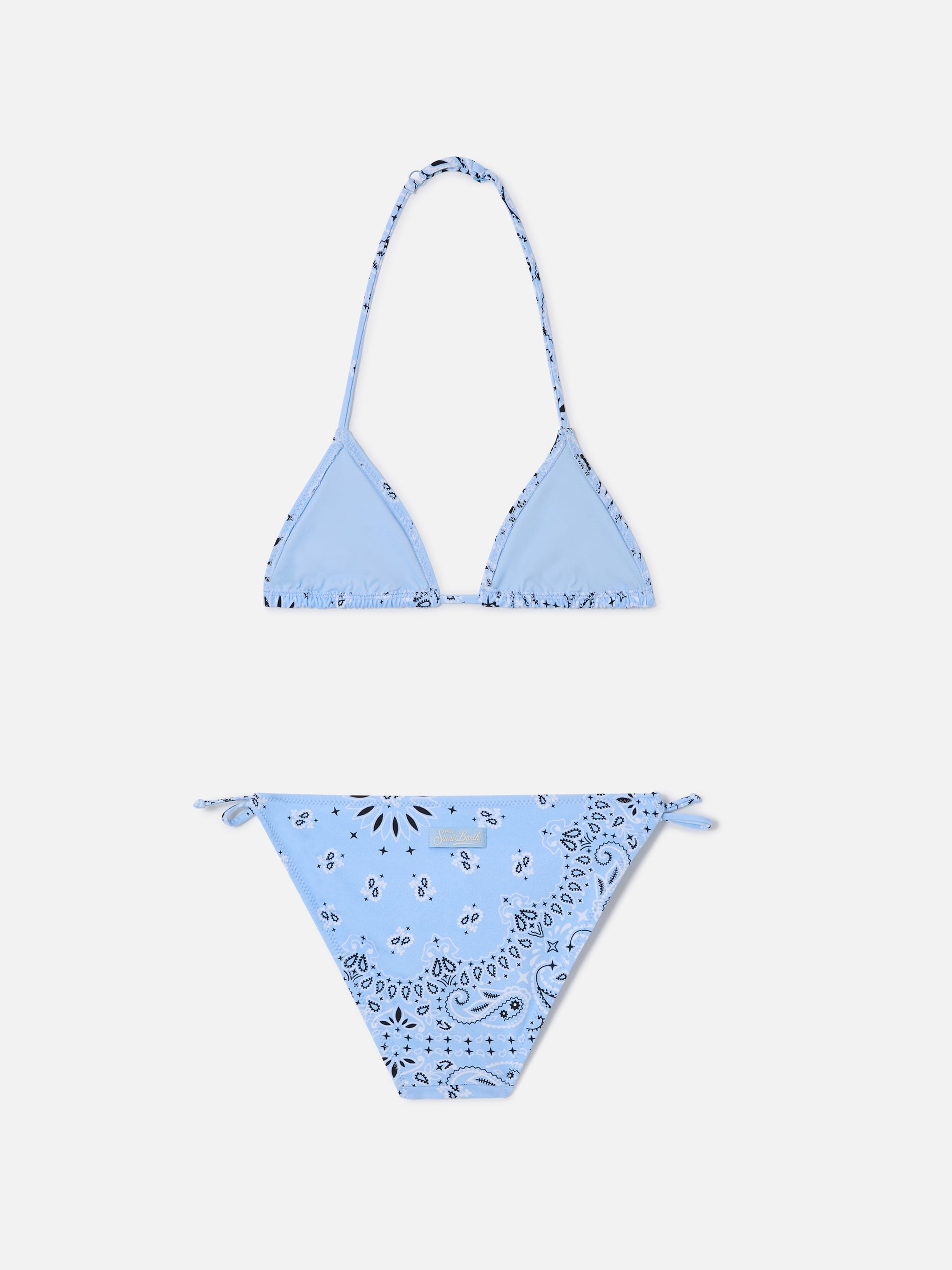 mc2-saint-barth-bikini-holly-bambina-triangolo-bandana-azzurra image 2