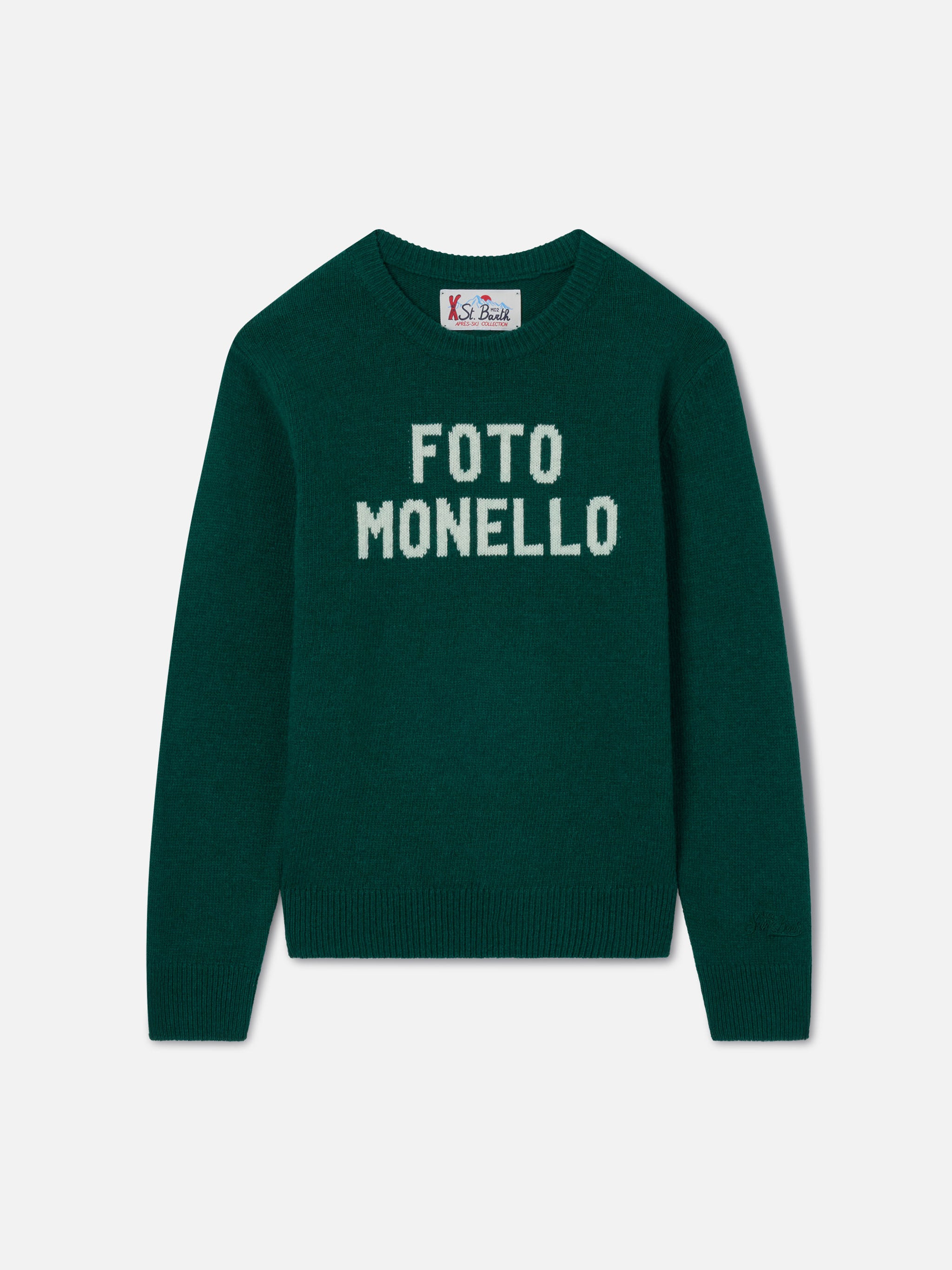 maglia-girocollo-mc2-saint-barth-douglas-verde-con-intarsio-foto-monello image 1