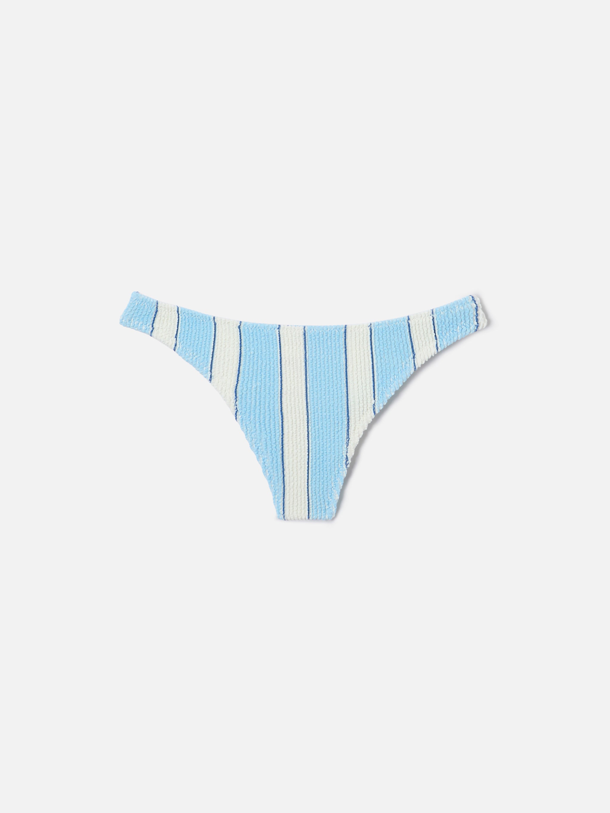 mc2-saint-barth-naomi-slip-mare-brasiliana-crinkle-righe-azzurre-bianche image 1
