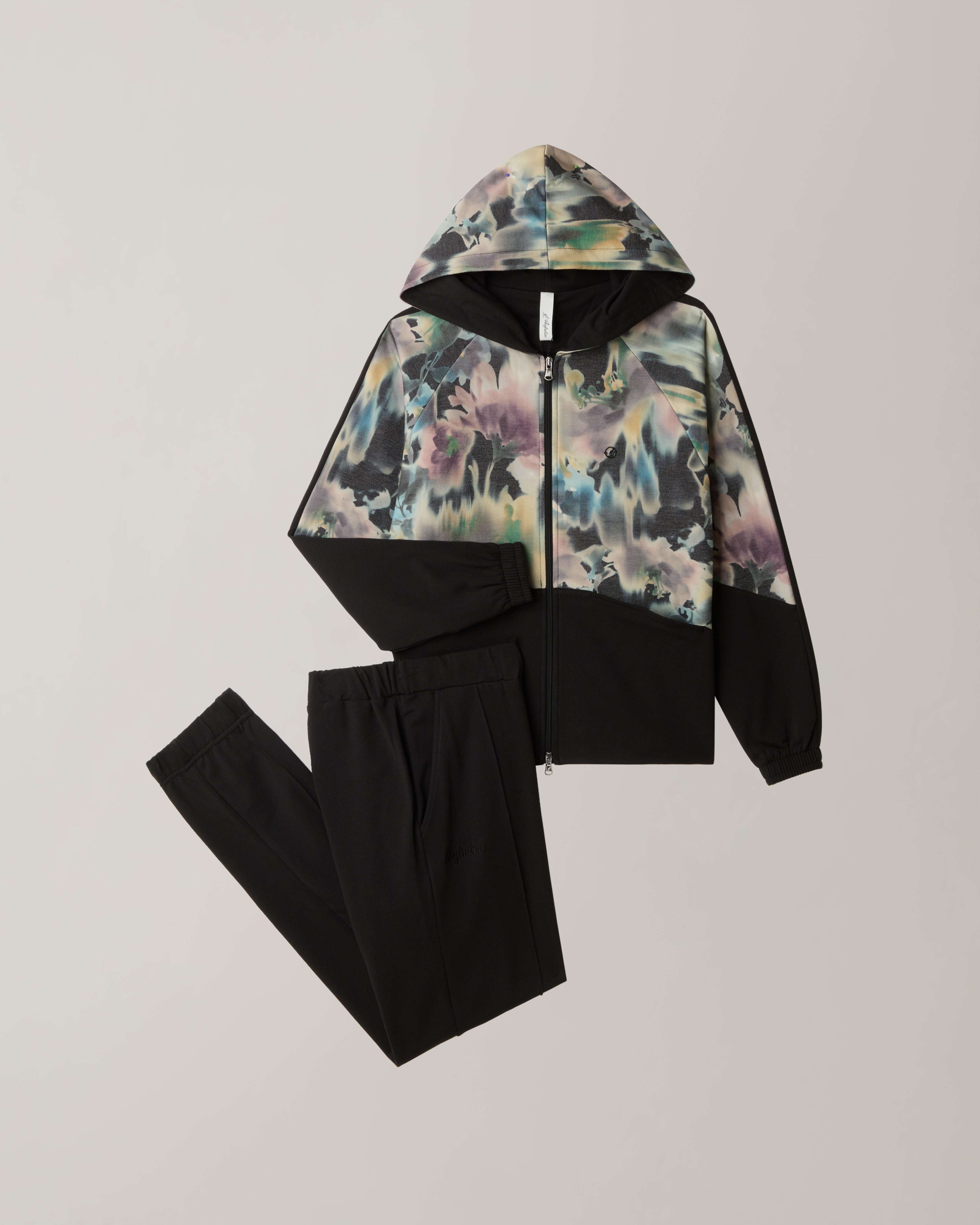 australian-dusty-fleece-tracksuit-tuta-in-felpa-nera-stampata image 8