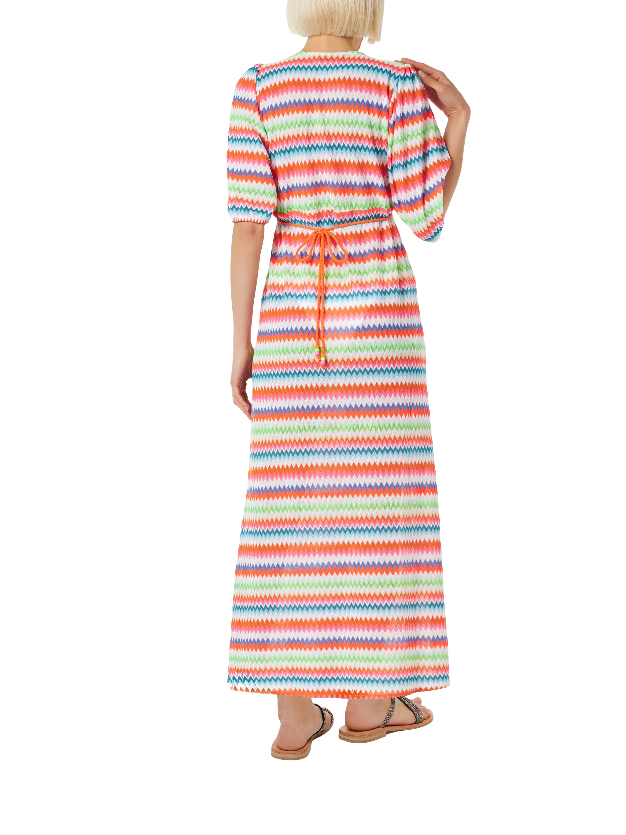 mc2-saint-barth-abito-lungo-da-spiaggia-in-maglia-chevron-multicolor image 3