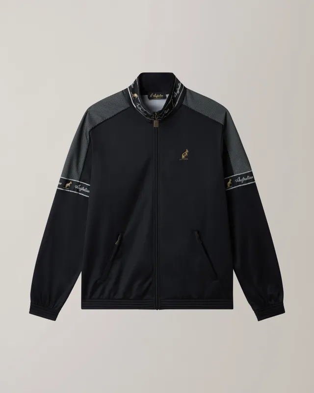 australian-black-tape-track-jacket-giacca-acetato-nera-full-zip image 1