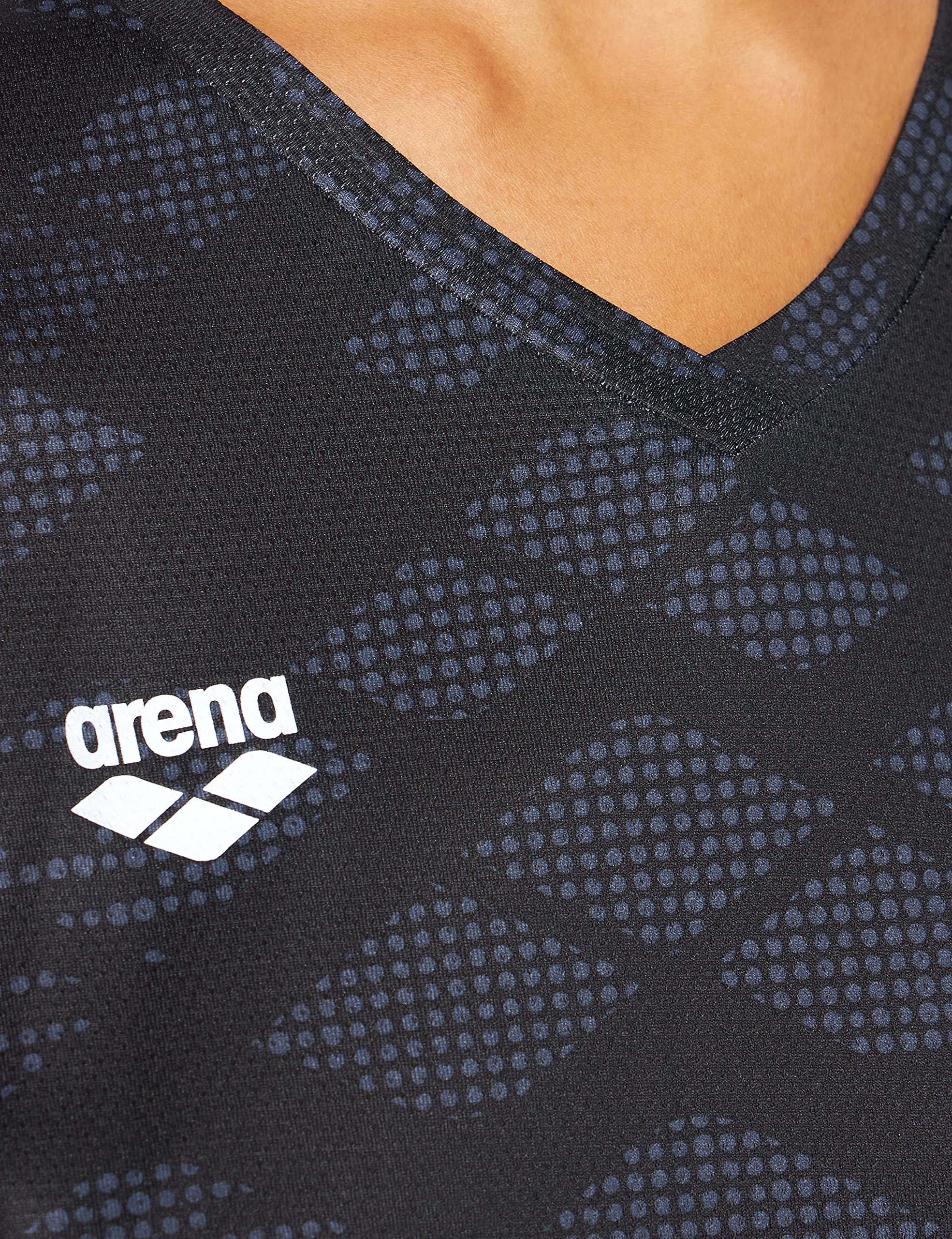 arena-w-run-s-s-mesh-solid-maglietta-running-a-maniche-corte-donna image 2