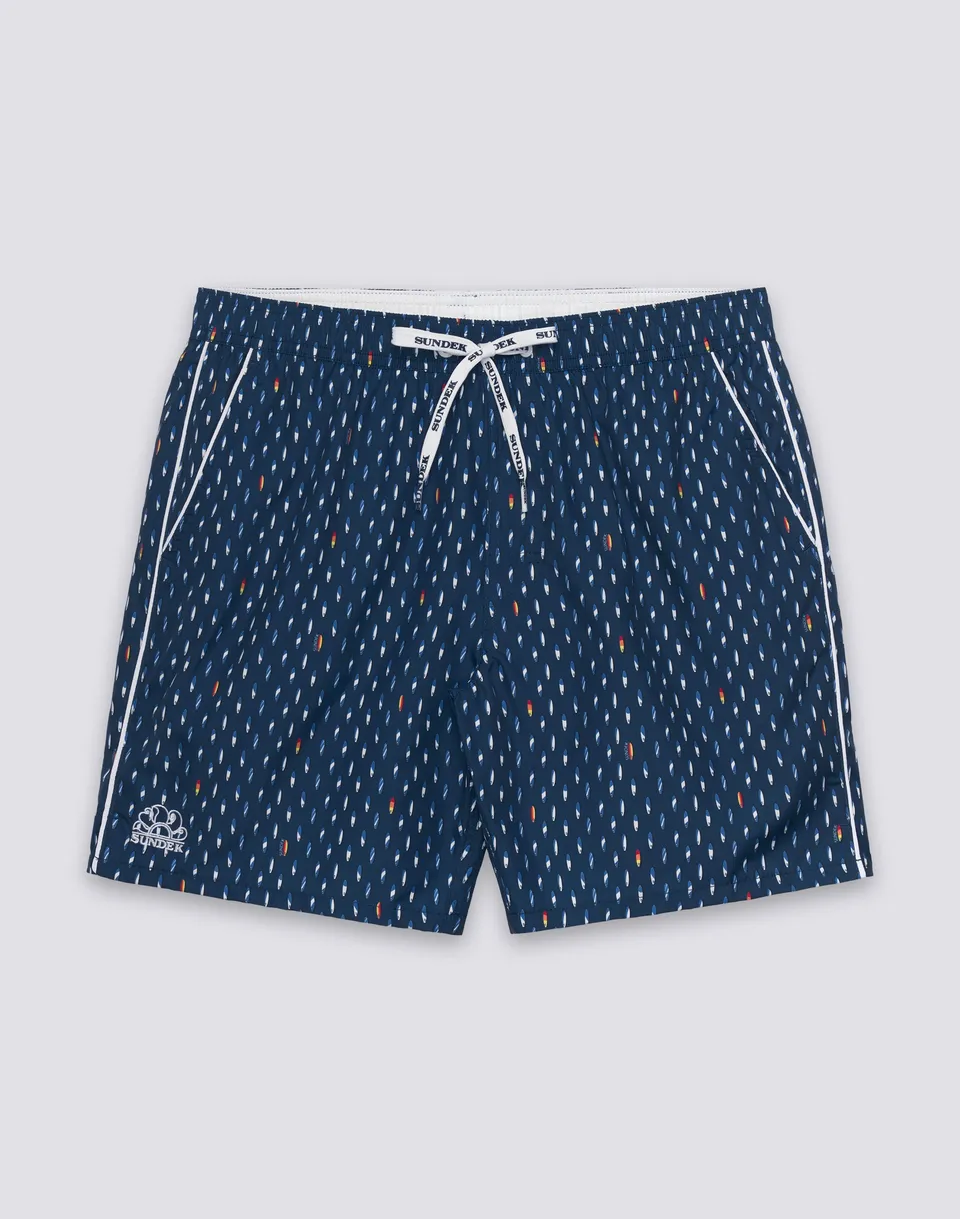 sundek-pervis-m420-costume-uomo-media-lunghezza-stampa-rice-surf-in-repreve image 1