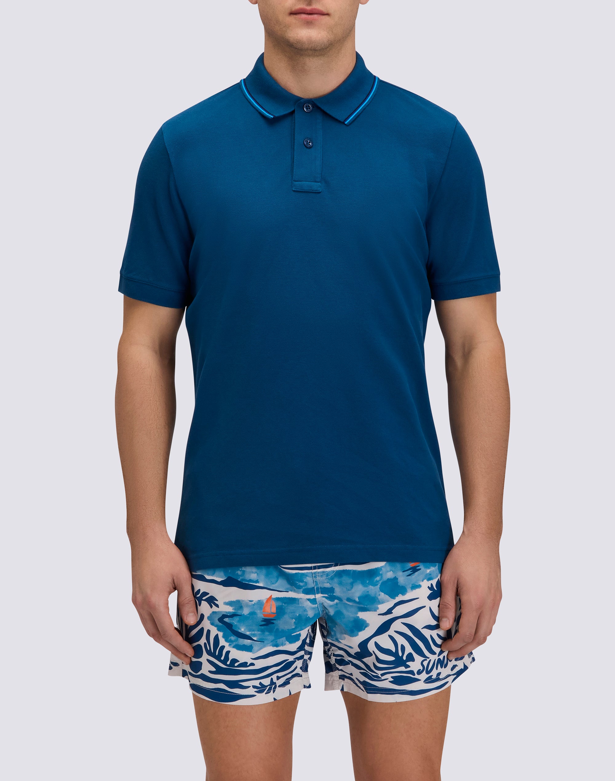 sundek-m981plpq8000-polo-uomo-in-cotone-pima-piquet-con-logo-ricamato image 1