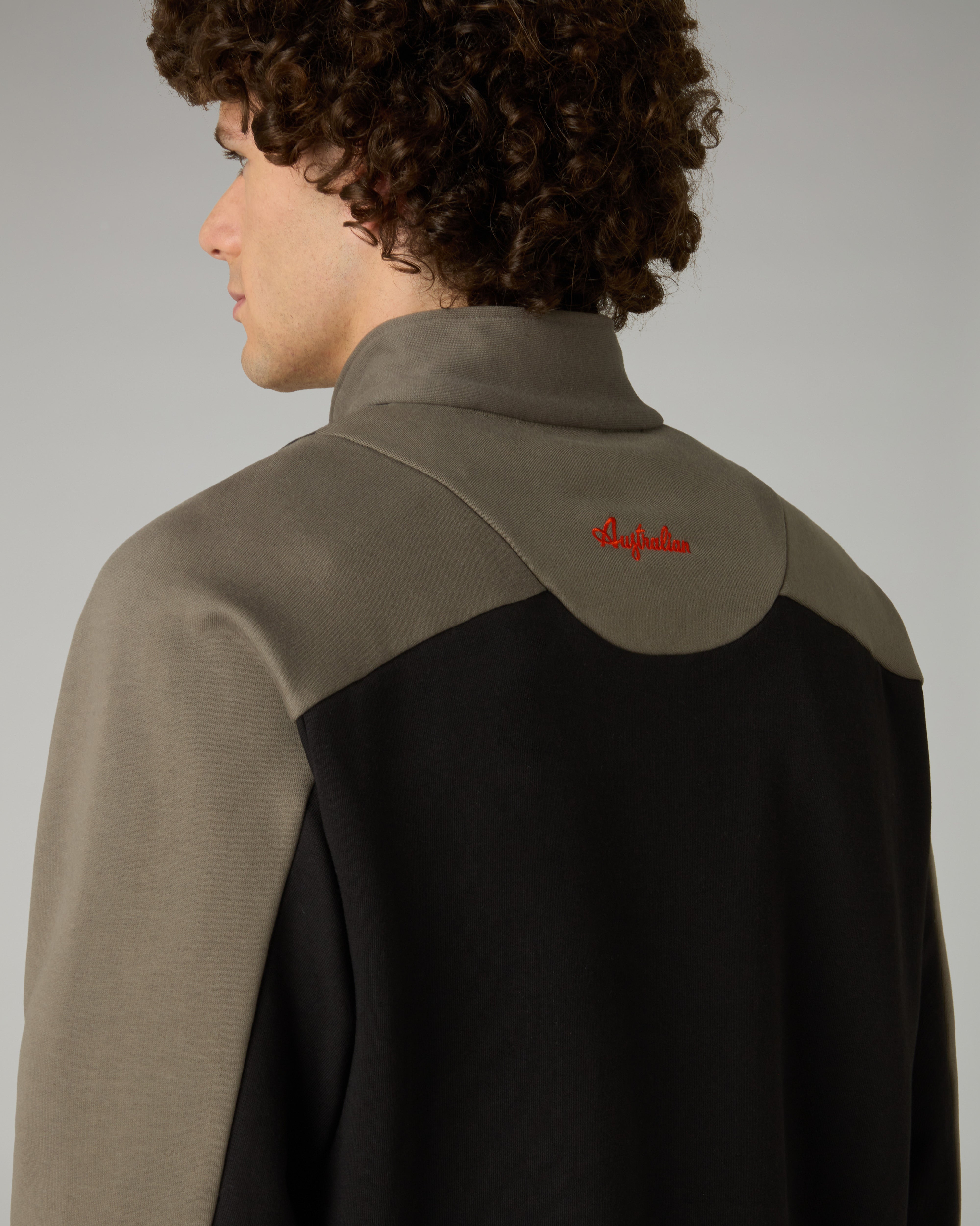 australian-rust-felpa-mezza-zip-heritage-nero image 5