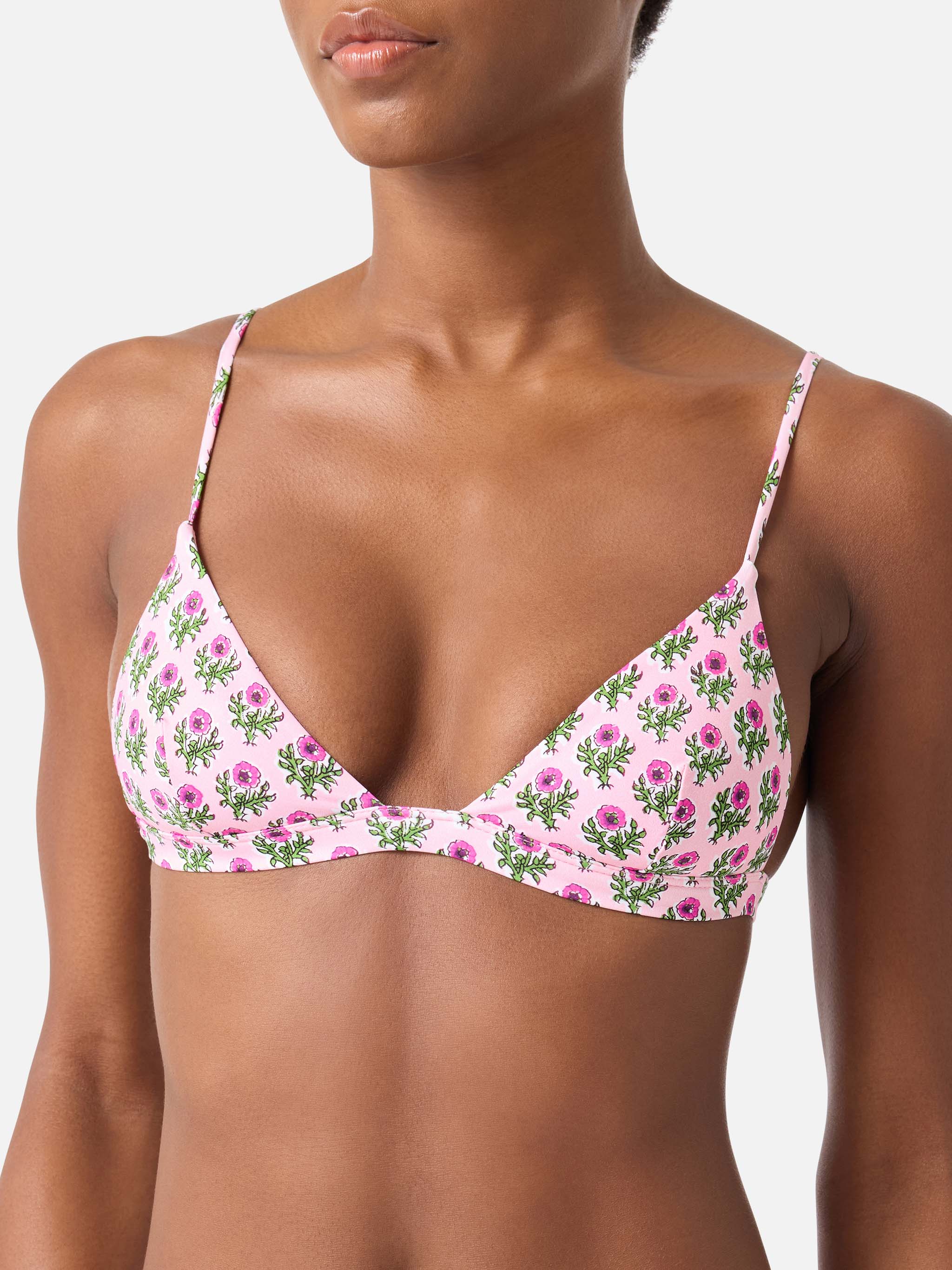 mc2-saint-barth-top-bikini-rylie-a-triangolo-floreale-multicolor image 2
