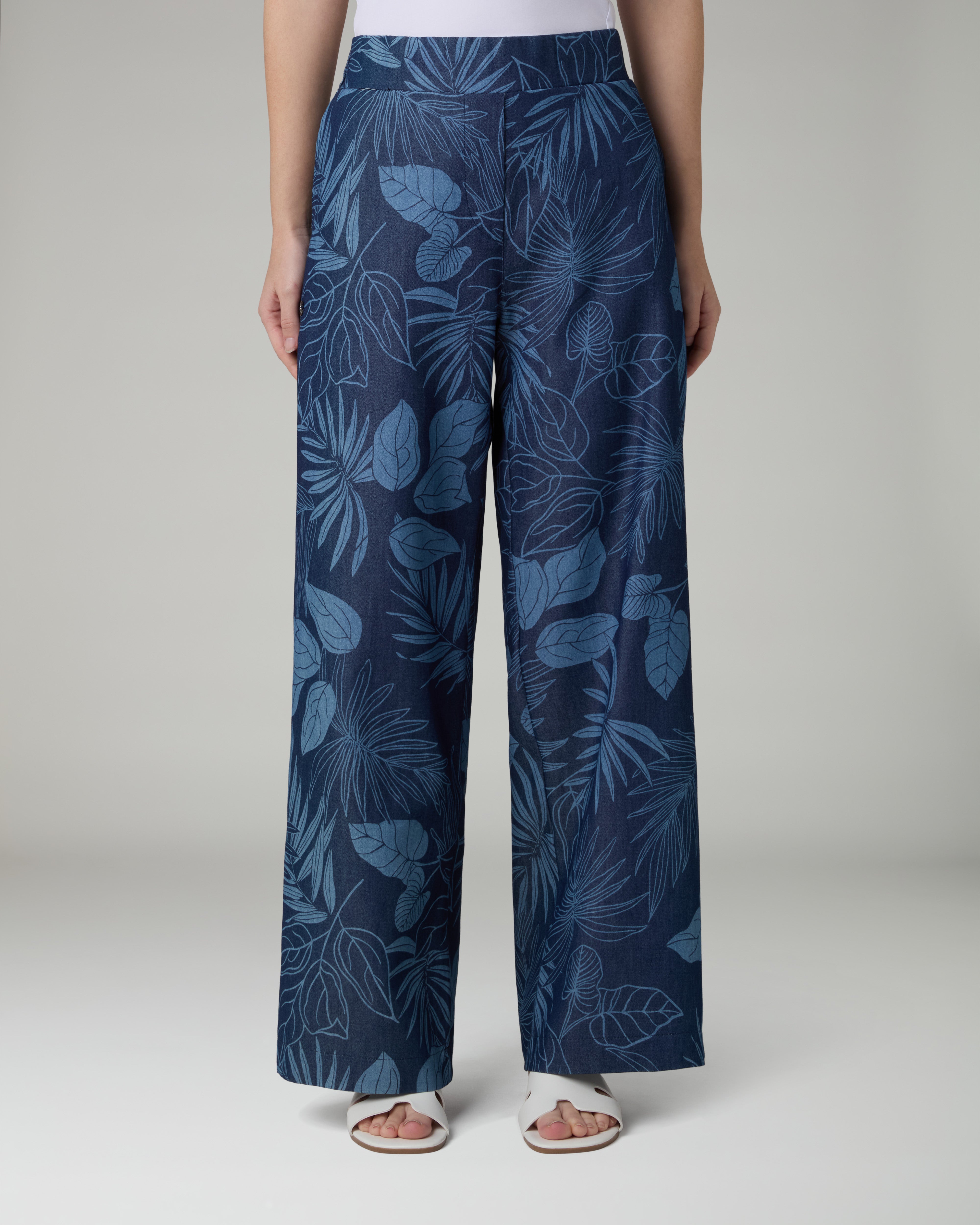 australian-urban-foliage-trousers-pantalone-chambray-eclipse-blue image 1