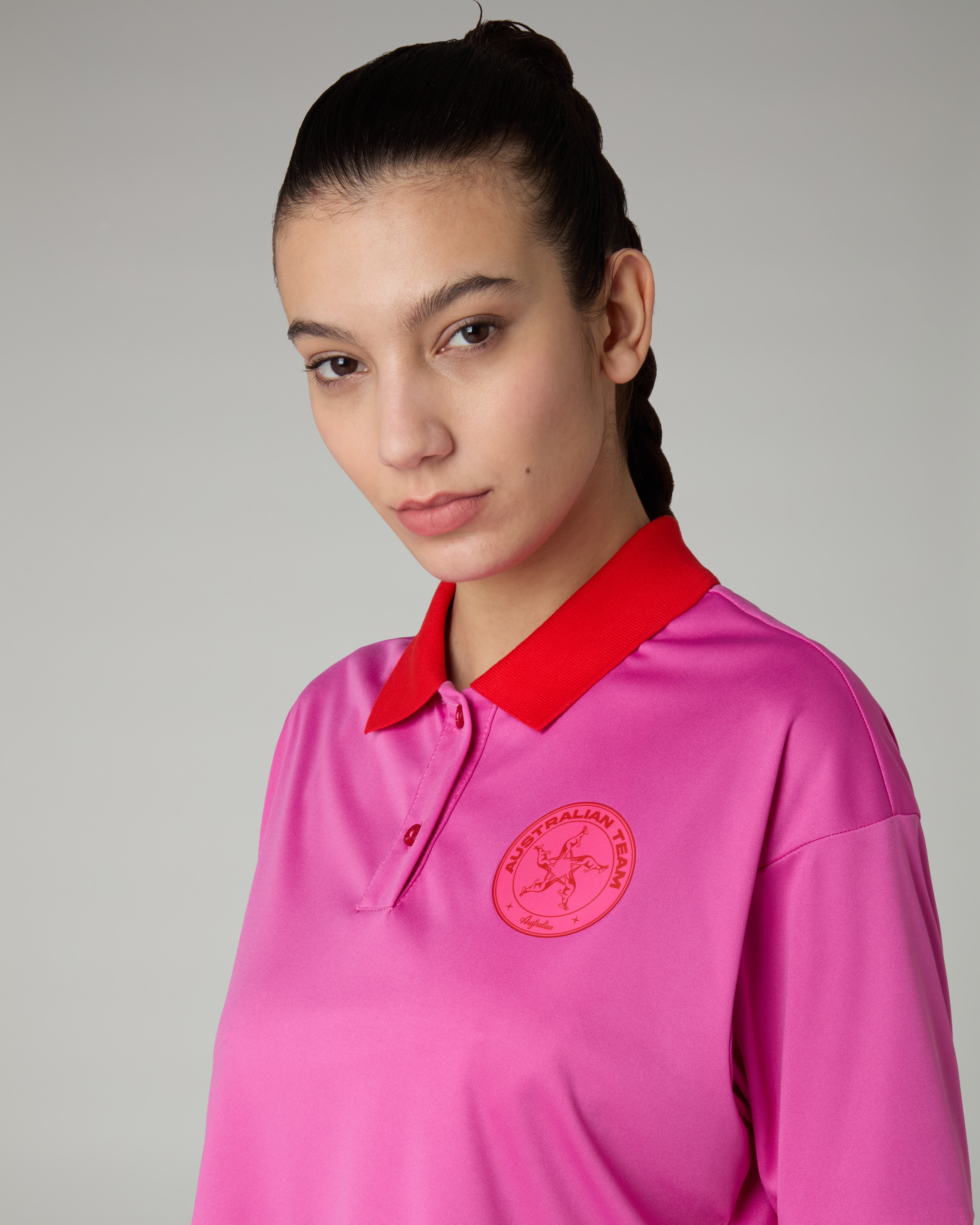 australian-goran-pink-polo-shirt-polo-cropped-tecnica-ace-made-in-italy image 4