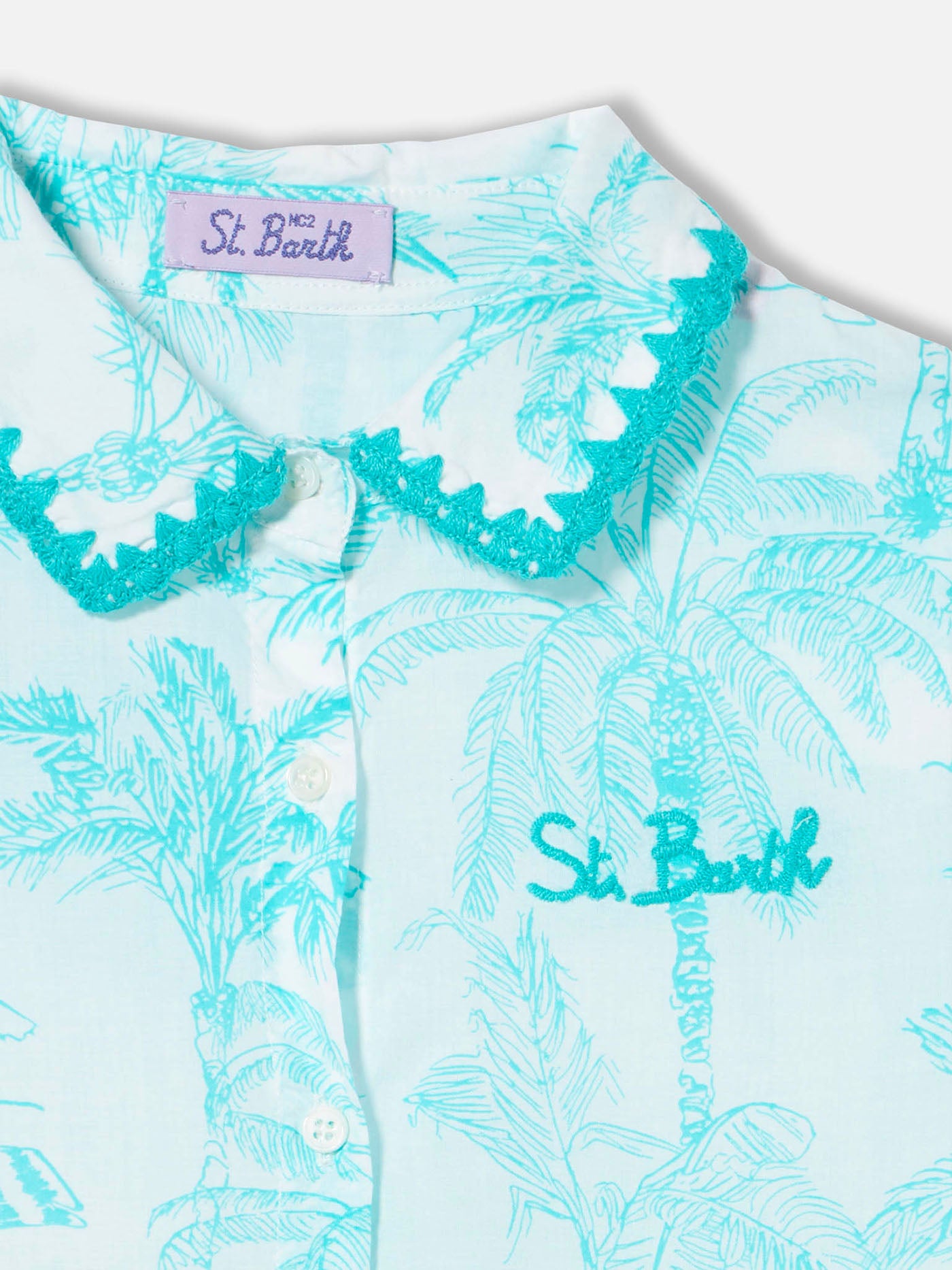 mc2-saint-barth-eloise-abito-bambina-toile-de-jouy-verde-acqua-100-cotone image 3