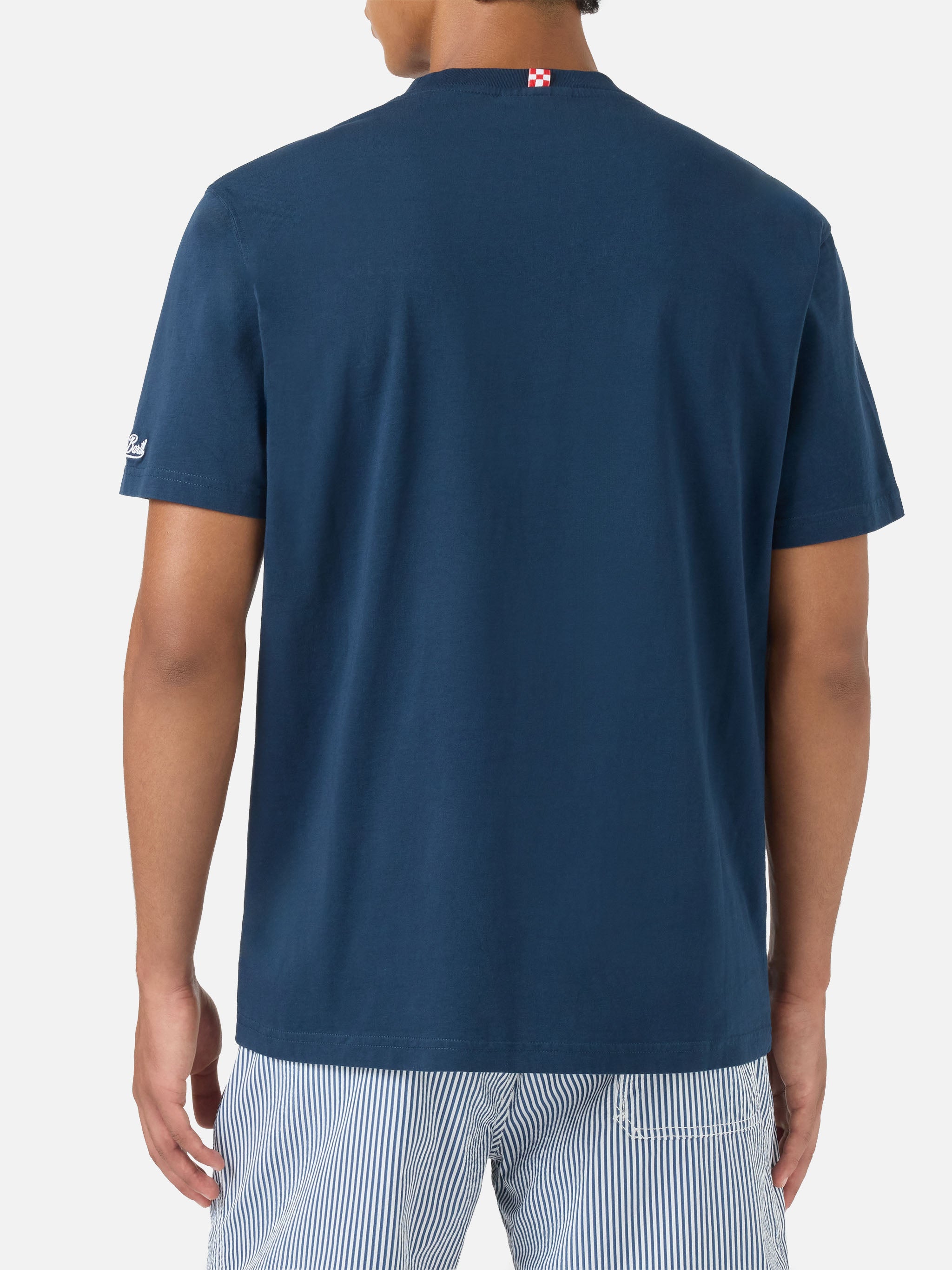 mc2-saint-barth-t-shirt-cotone-pantera-rosa-special-edition-blu-uomo image 4