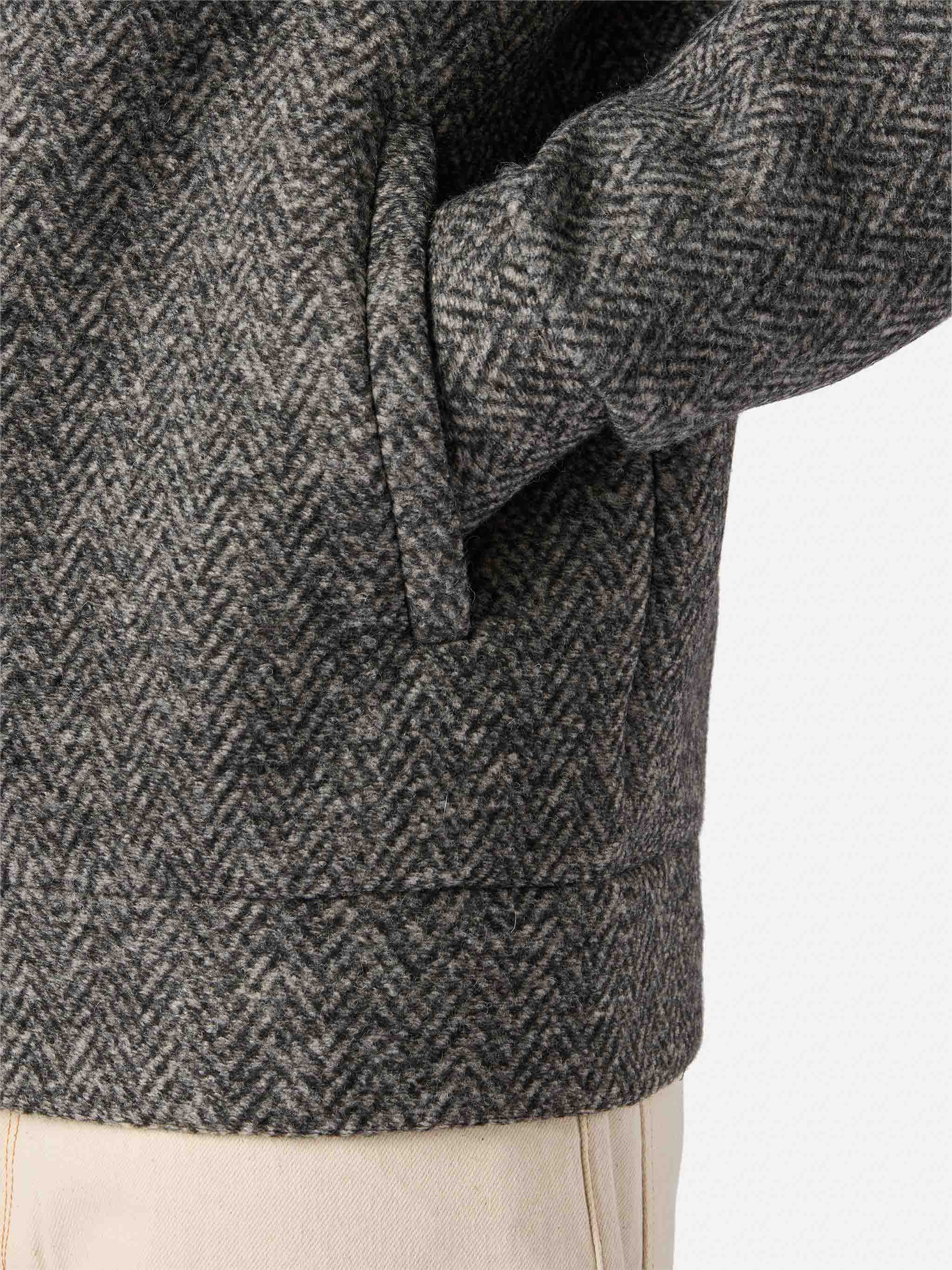 mc2-saint-barth-giacca-carrell-wool-uomo-spigata-con-zip-e-cappuccio-grigia image 5