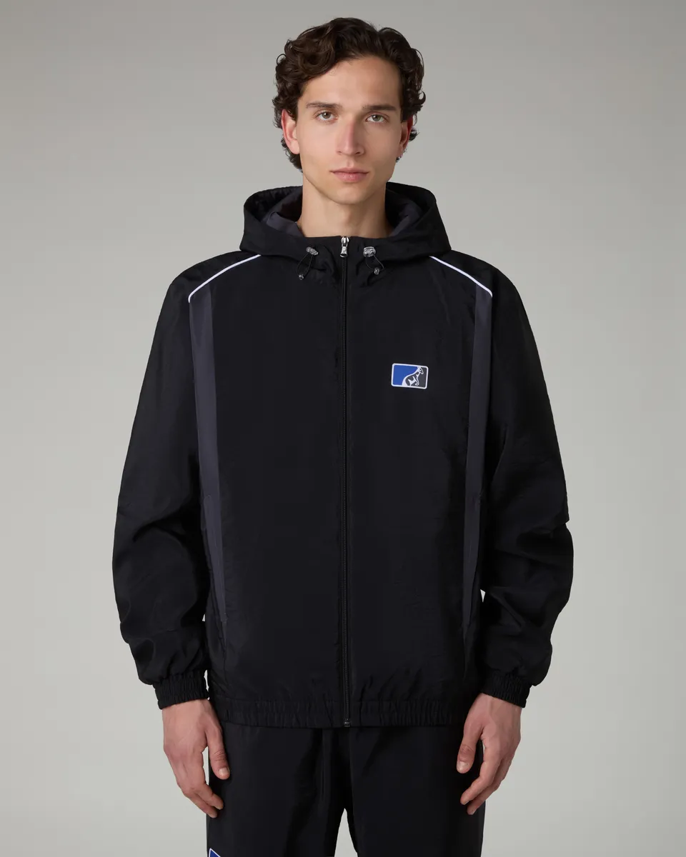 australian-poison-track-jacket-cappuccio-full-zip-nera image 1