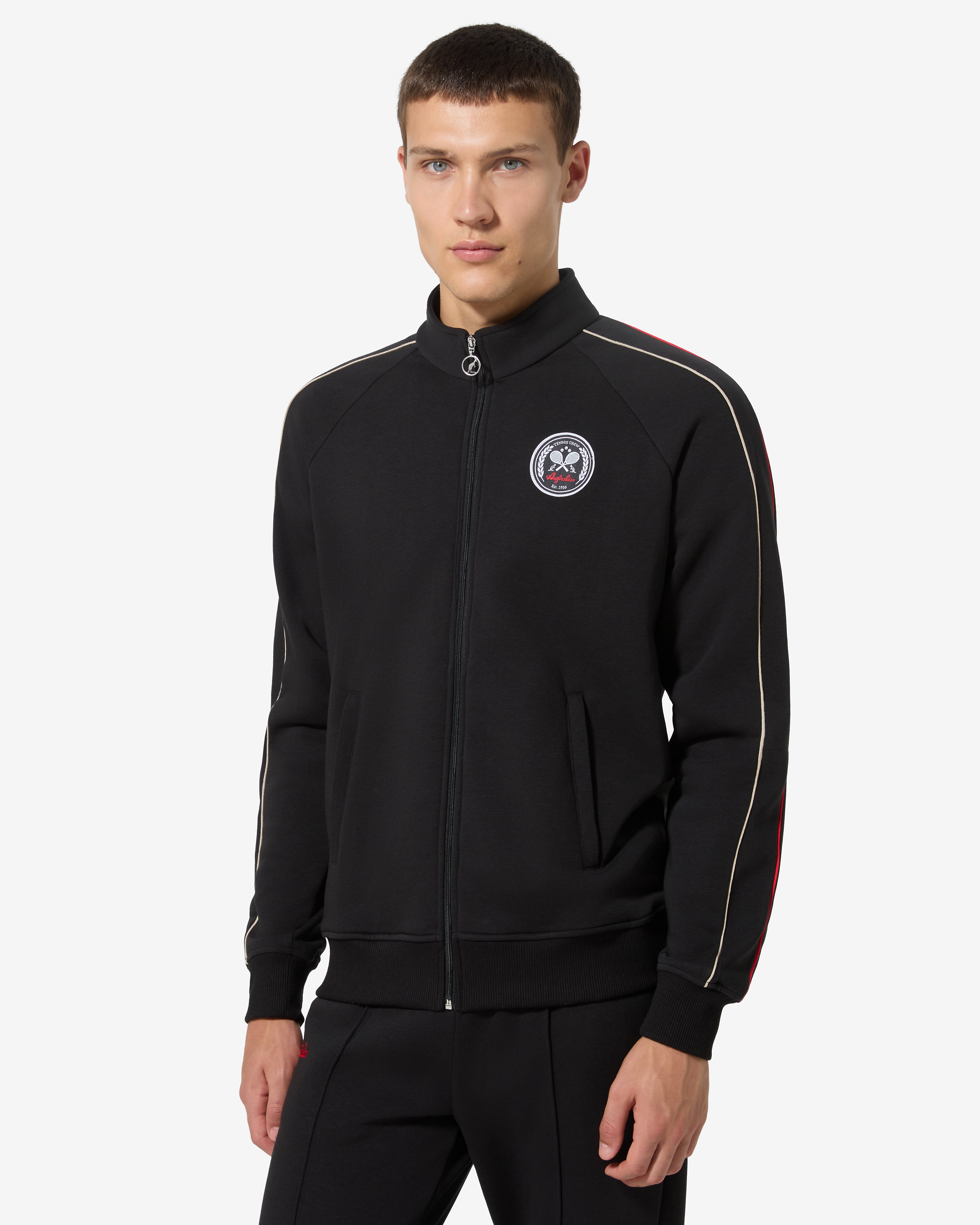 australian-tennis-crew-tracksuit-tuta-in-felpa-nera image 3