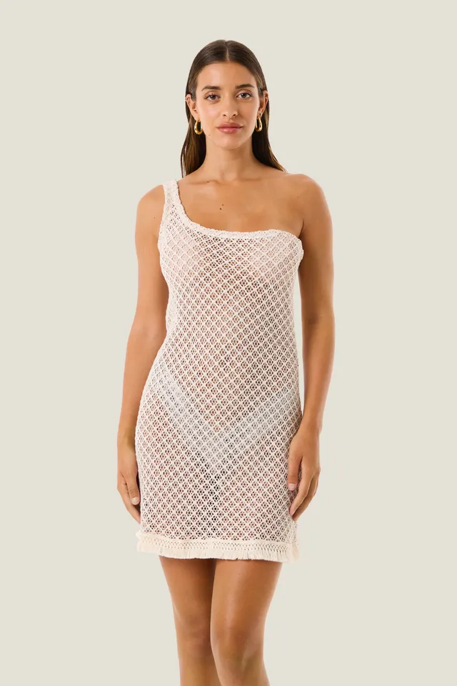 4giveness-abito-corto-natural-mesh-cover-up-donna image 1