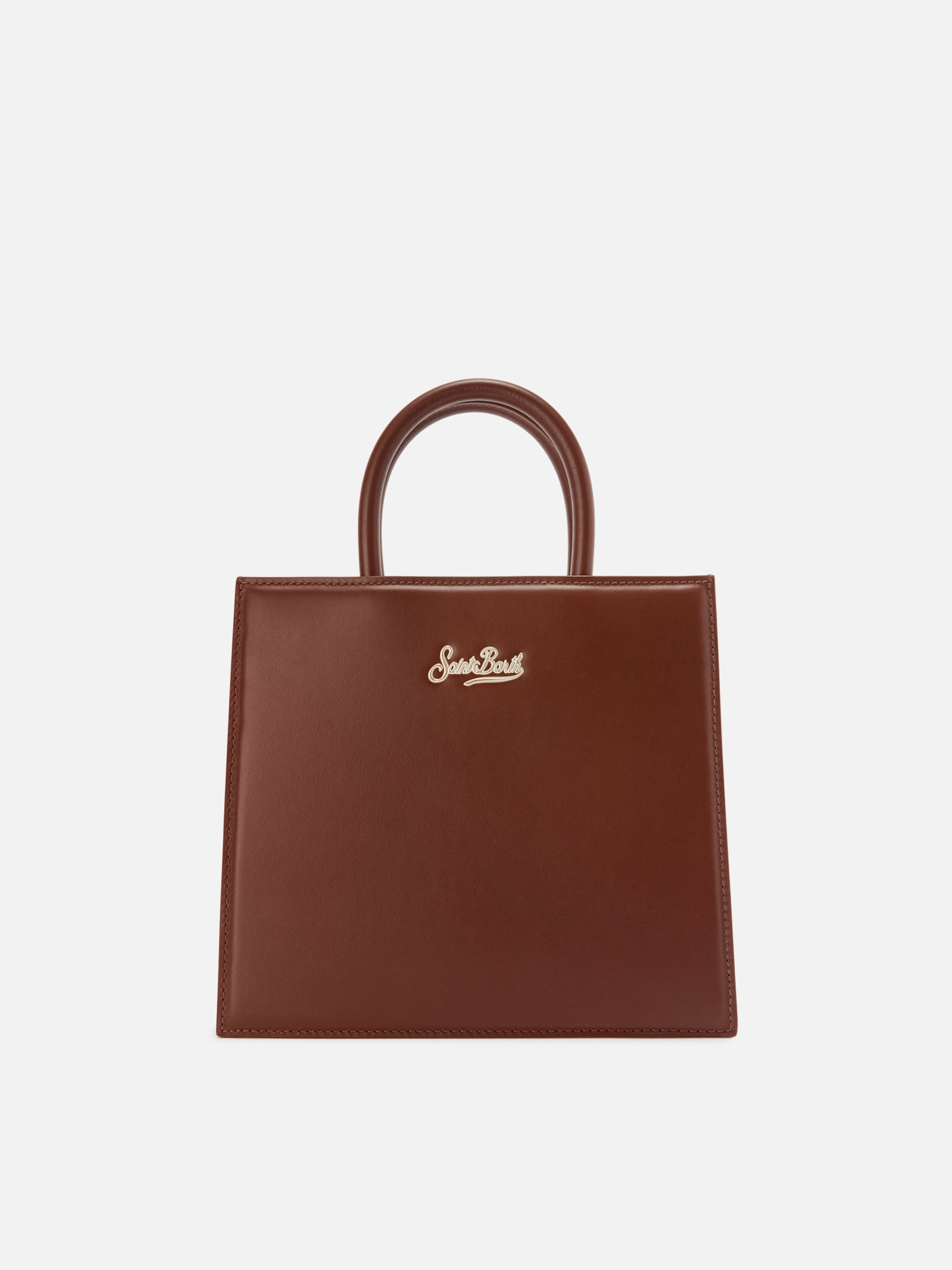 mc2-saint-barth-shop-bag-midi-in-pelle-marrone-tinta-unita image 1