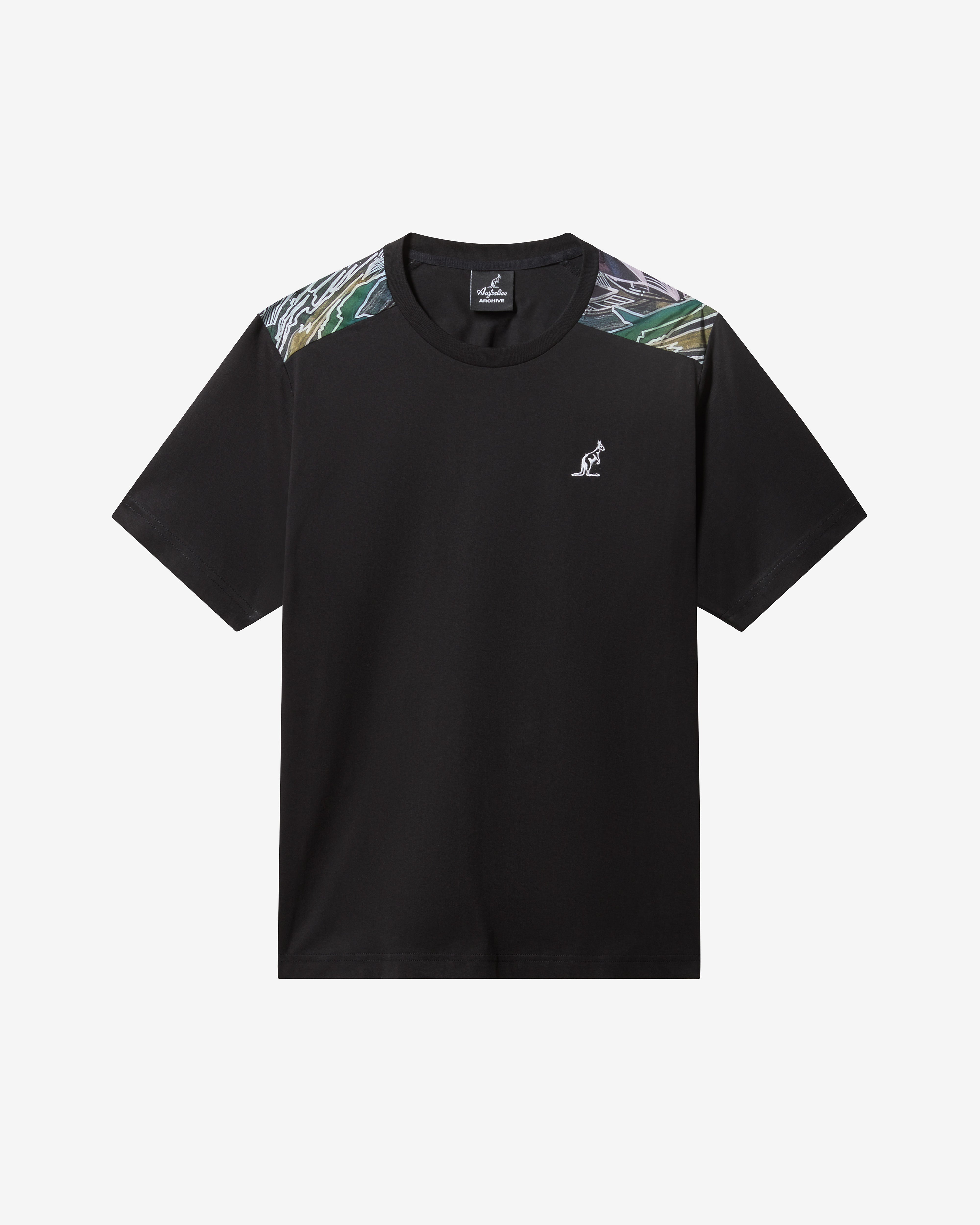 australian-goldie-insert-t-shirt-cotone-nera-inserti-spalle image 5