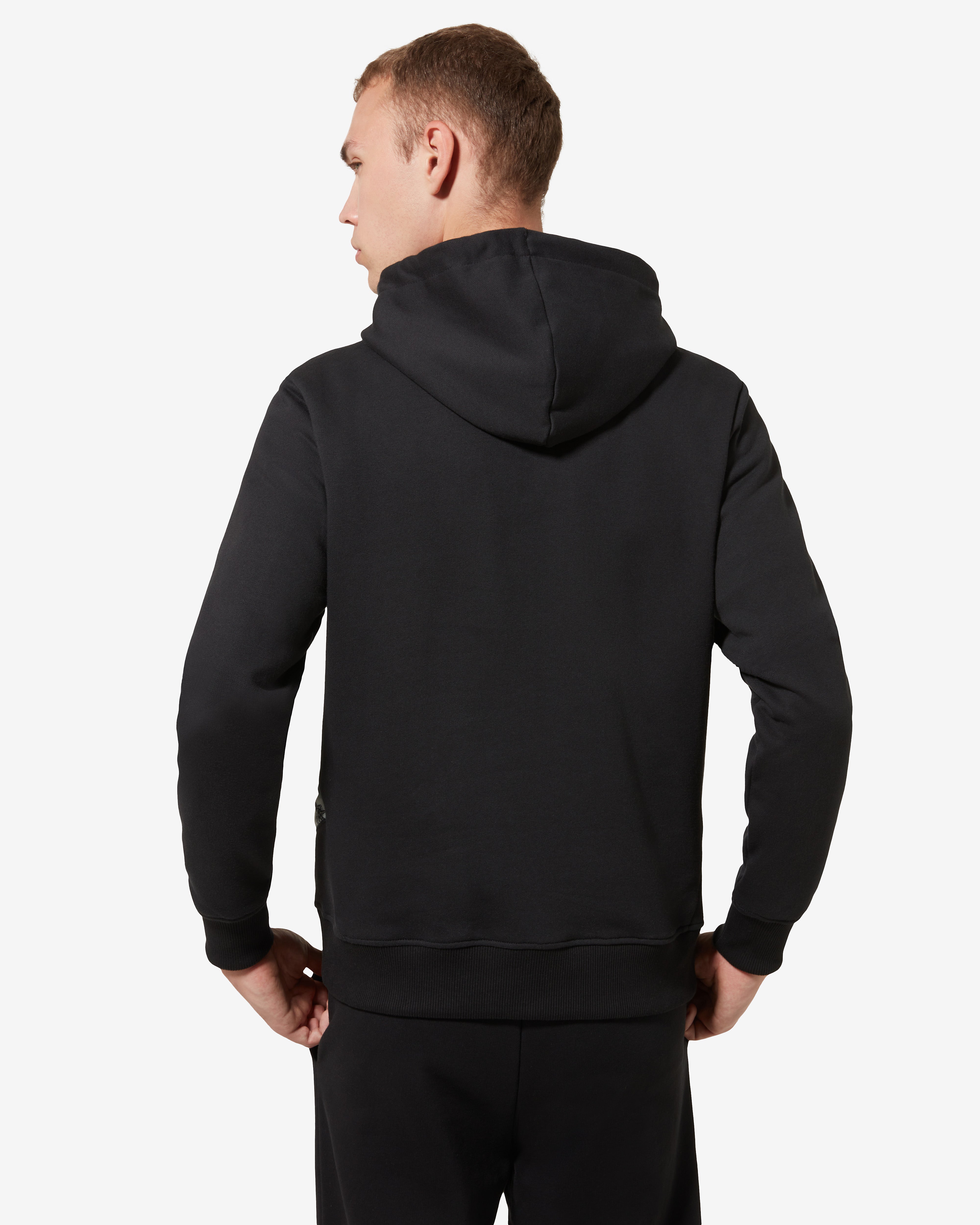 australian-ethnic-hoodie-felpa-con-cappuccio-nera-made-in-italy image 3