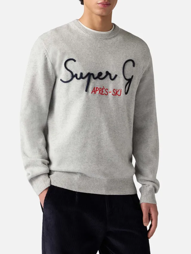 maglione-girocollo-uomo-mc2-saint-barth-heron-grigio-chiaro-con-ricamo-super-g-s image 1