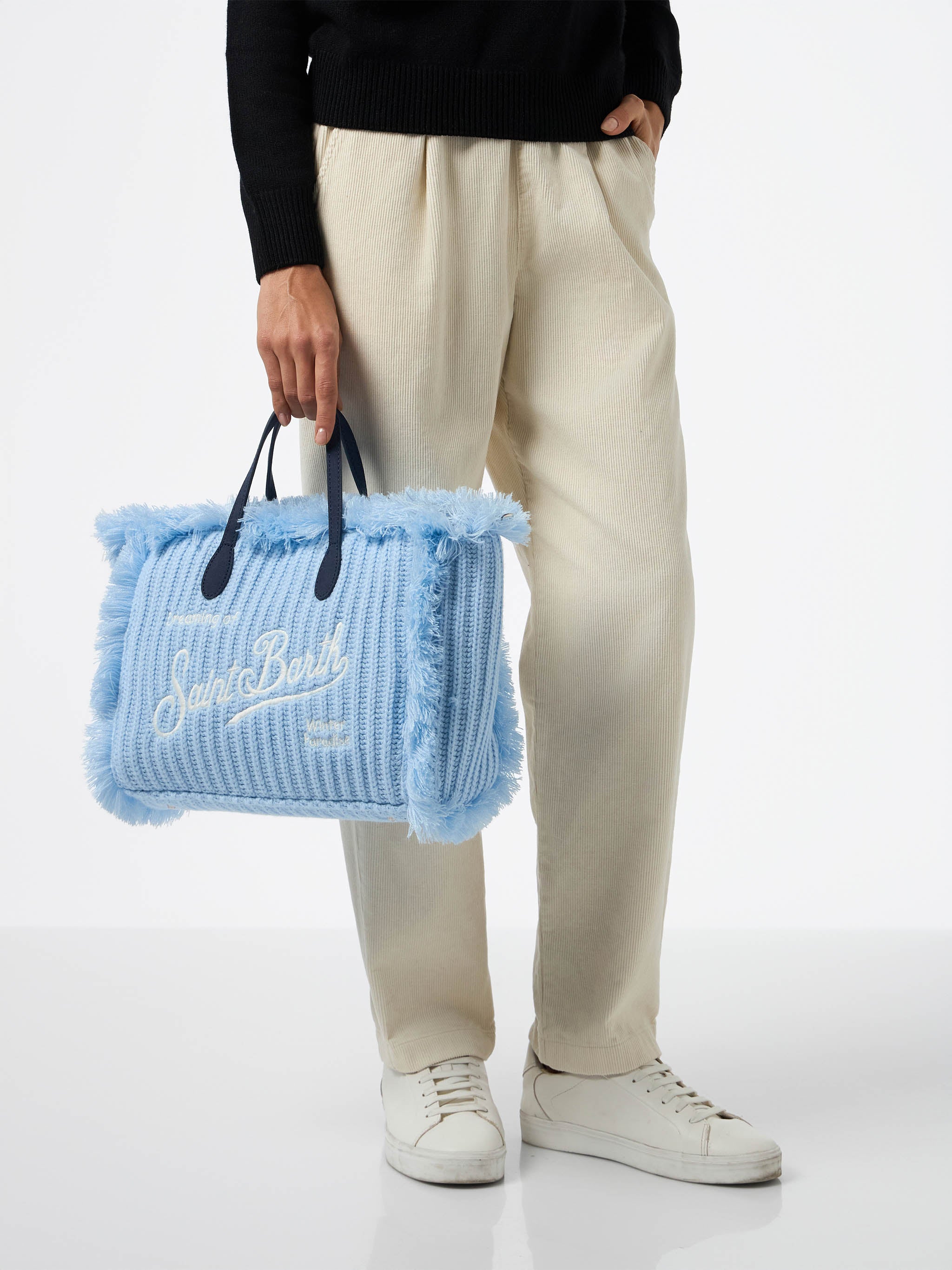 mc2-saint-barth-borsa-colette-in-maglia-a-coste-azzurra-con-ricamo-logo-col0003 image 2