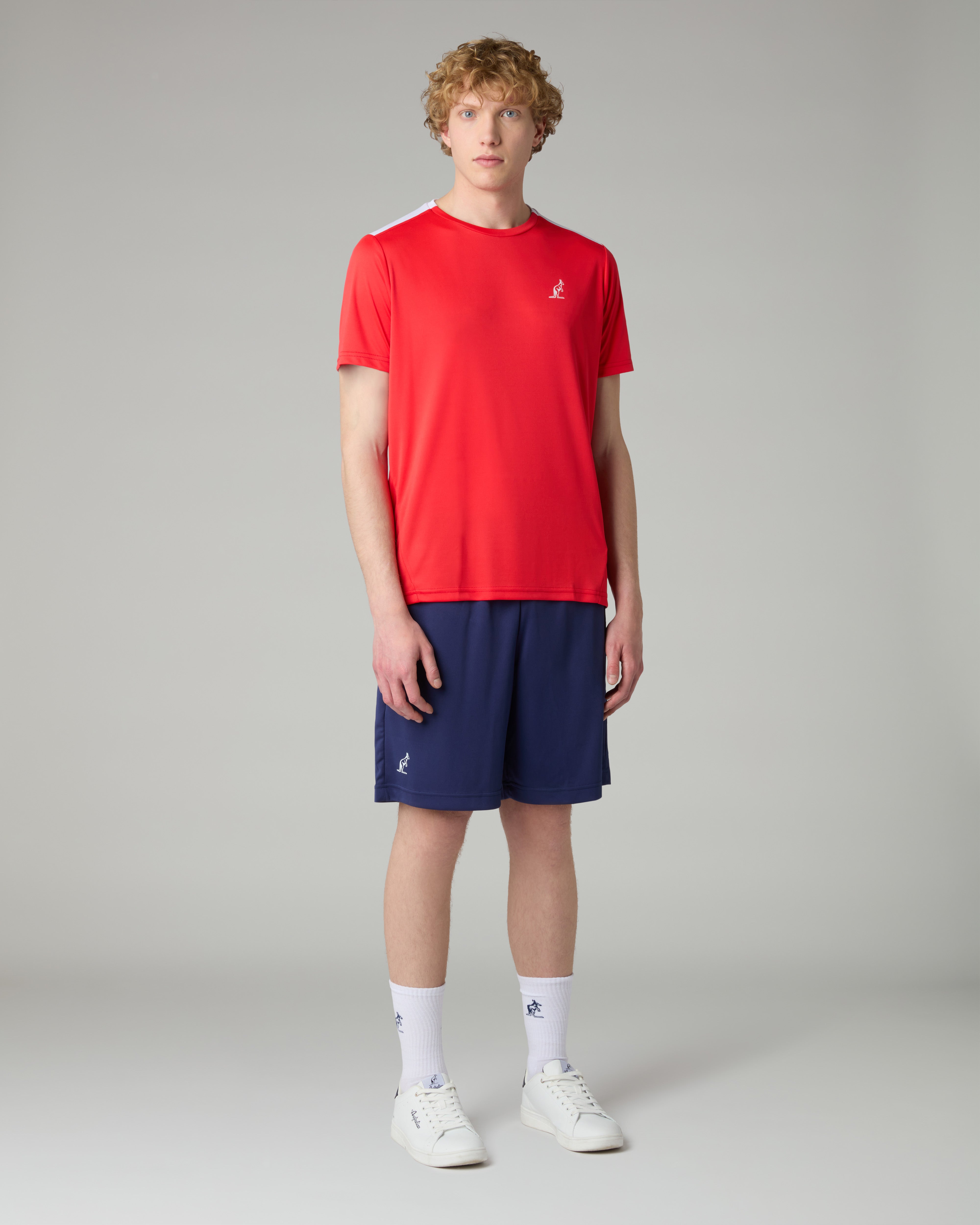 australian-energy-t-shirt-rosso-vivo-maglia-tennis-traspirante image 2
