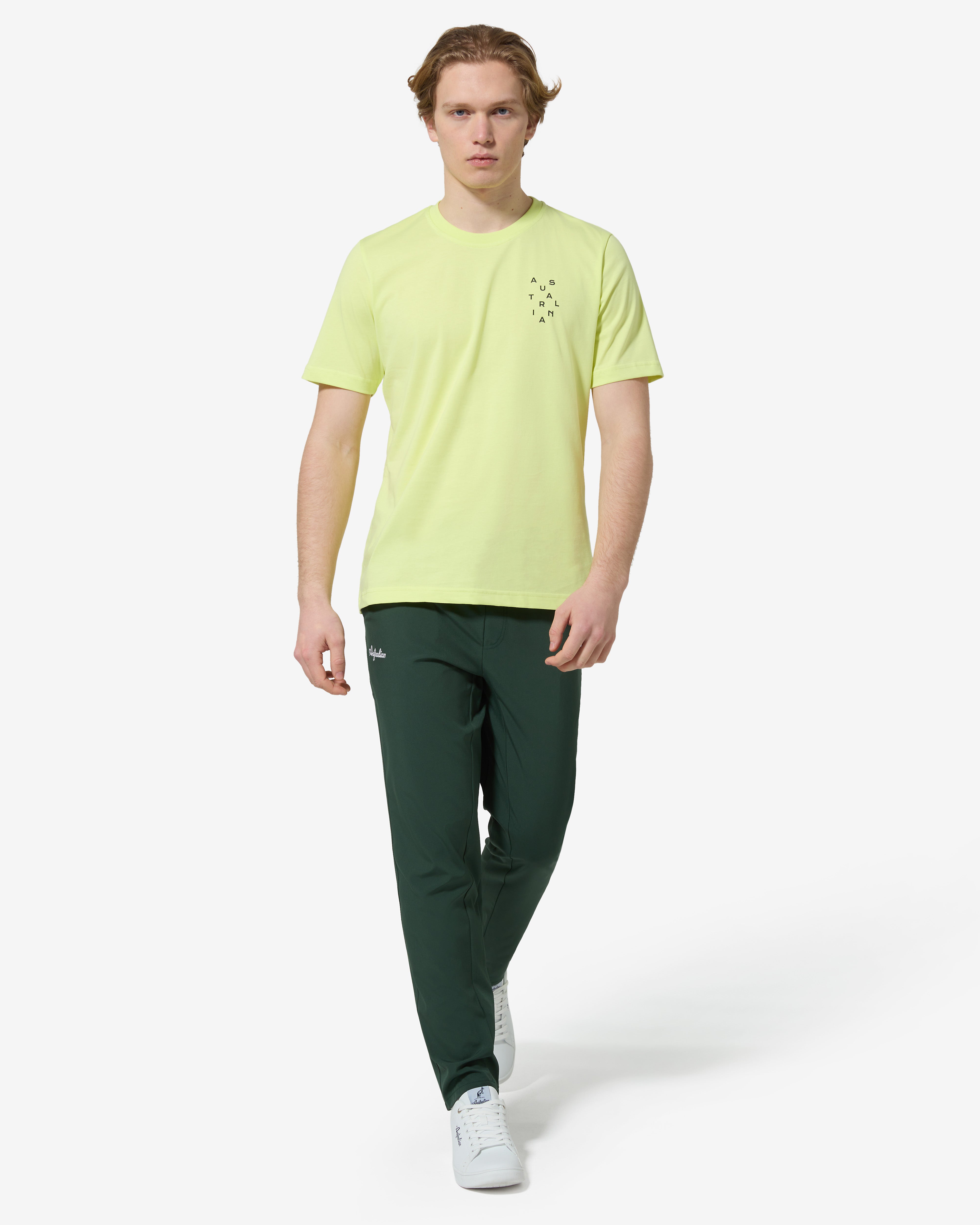 australian-topographic-t-shirt-lime-cotone-regular-fit-made-in-italy image 3