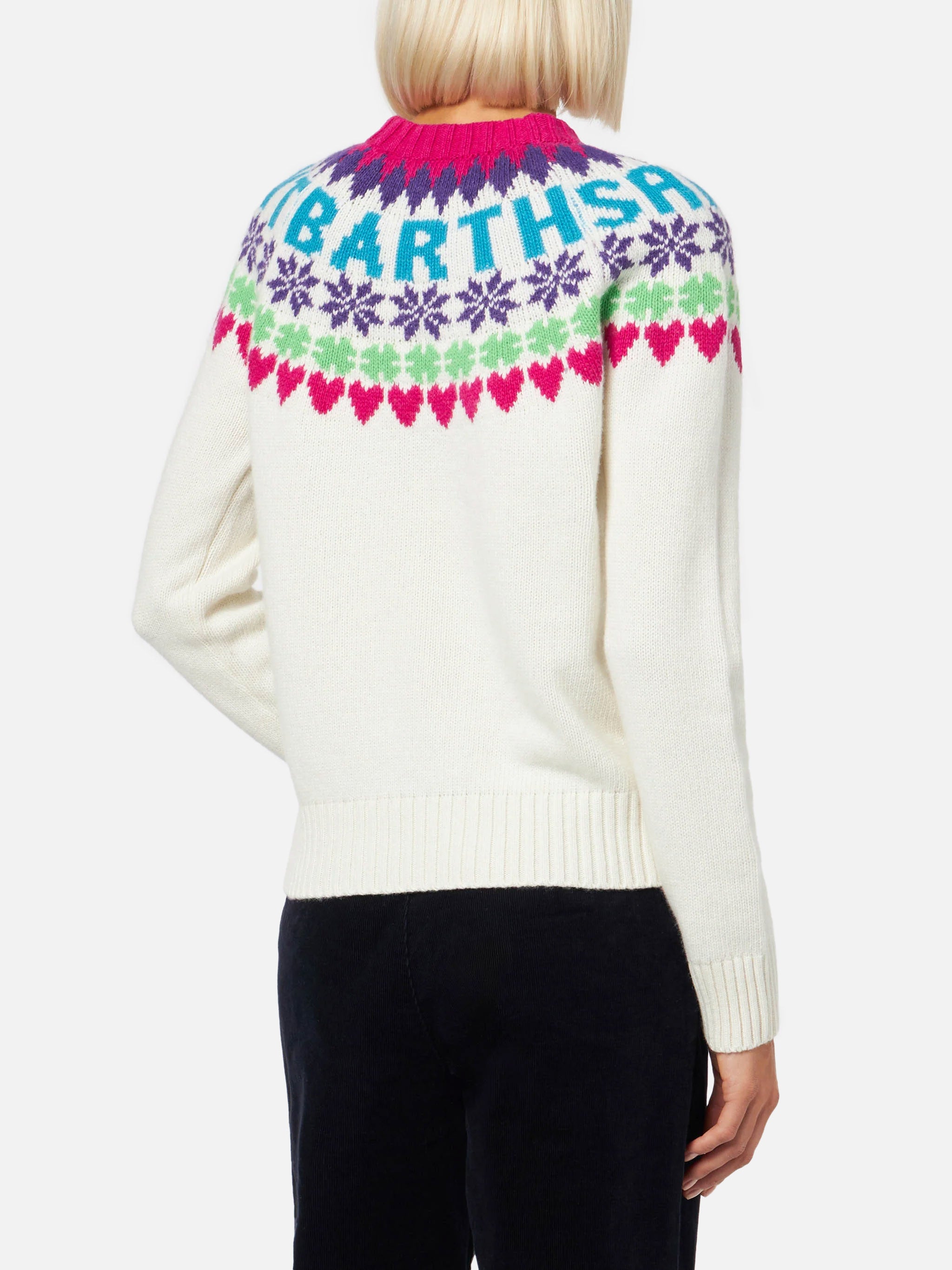 mc2-saint-barth-new-queen-nordic-maglia-donna-fair-isle-bianca image 3
