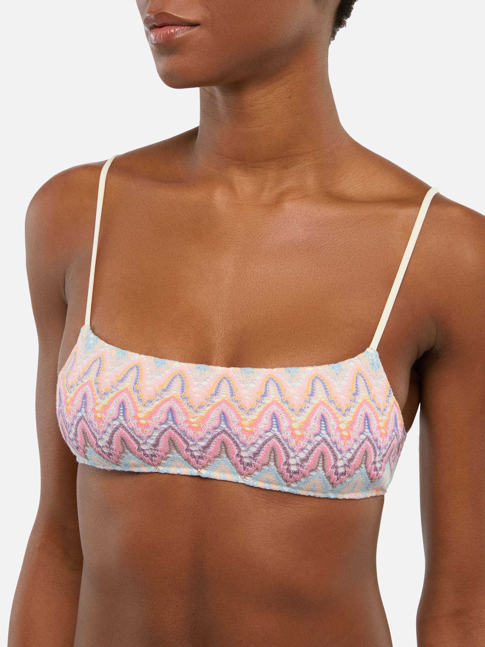 top-da-spiaggia-donna-mc2-saint-barth-sadie-bralette-in-maglia-raschel image 2