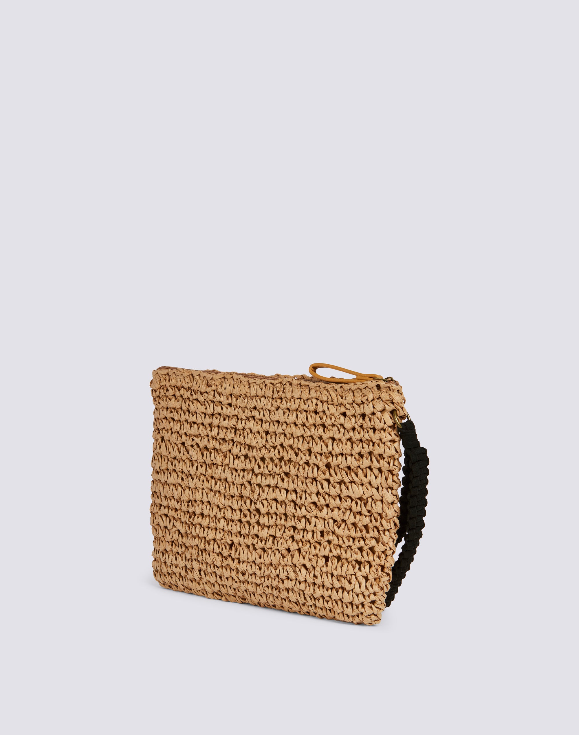 sundek-mini-borsa-paper-straw-pochette-con-zip-e-passamano image 2