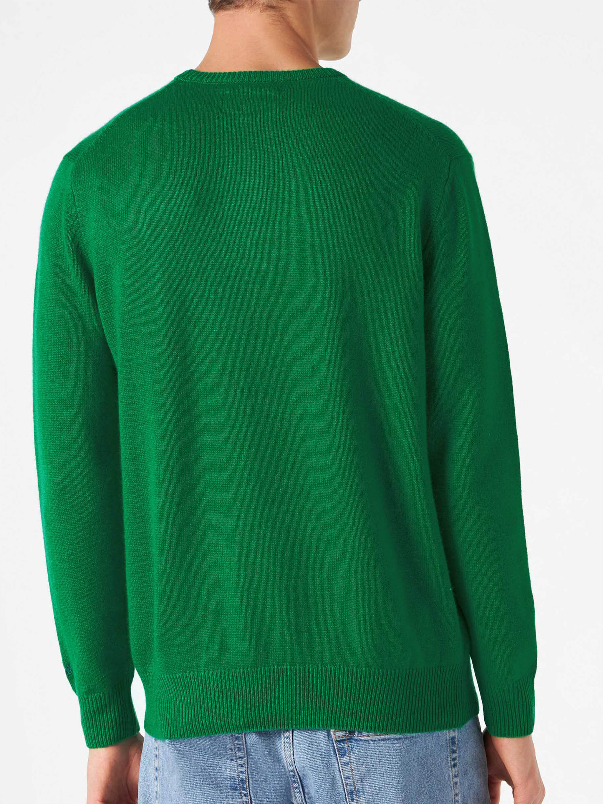 mc2-saint-barth-maglione-girocollo-uomo-verde-tequila-solves-everything image 4