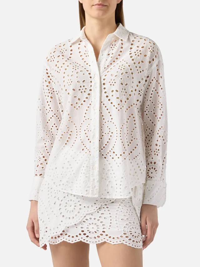 mc2-saint-barth-camicia-cristal-in-cotone-sangallo-bianco image 1