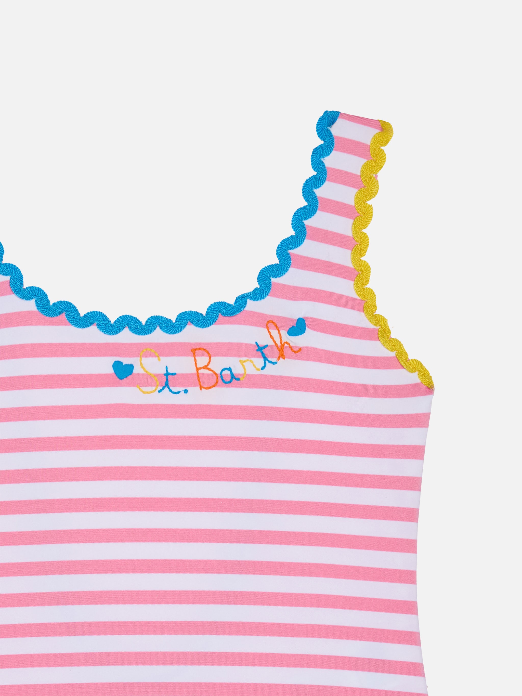 mc2-saint-barth-costume-intero-bambina-righe-fucsia-e-bianche image 3