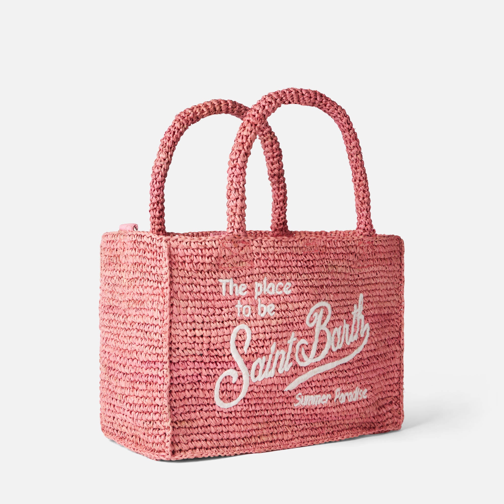 mc2-saint-barth-borsa-colette-in-rafia-rosa-con-ricamo-saint-barth image 4
