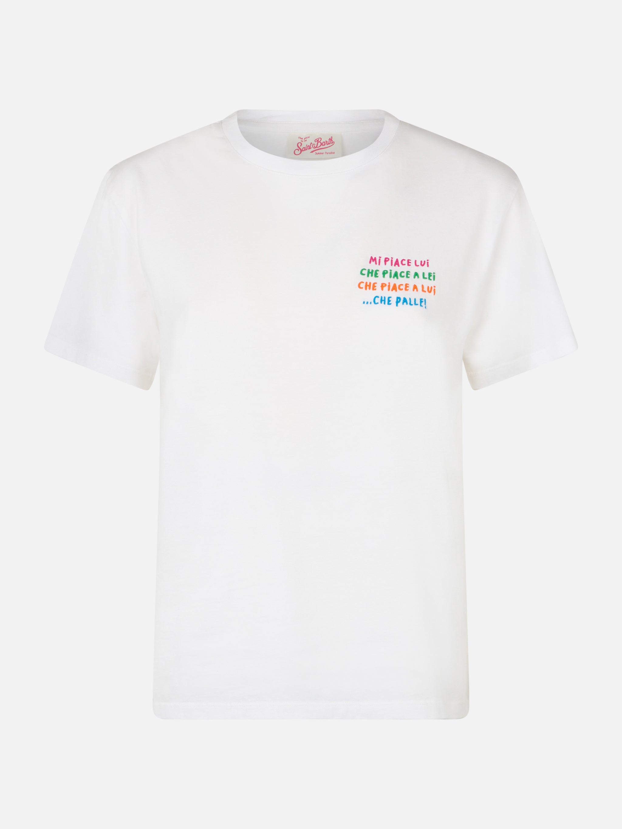 mc2-saint-barth-t-shirt-emilie-donna-bianca-in-cotone-jersey-con-ricamo-sul-fron image 5