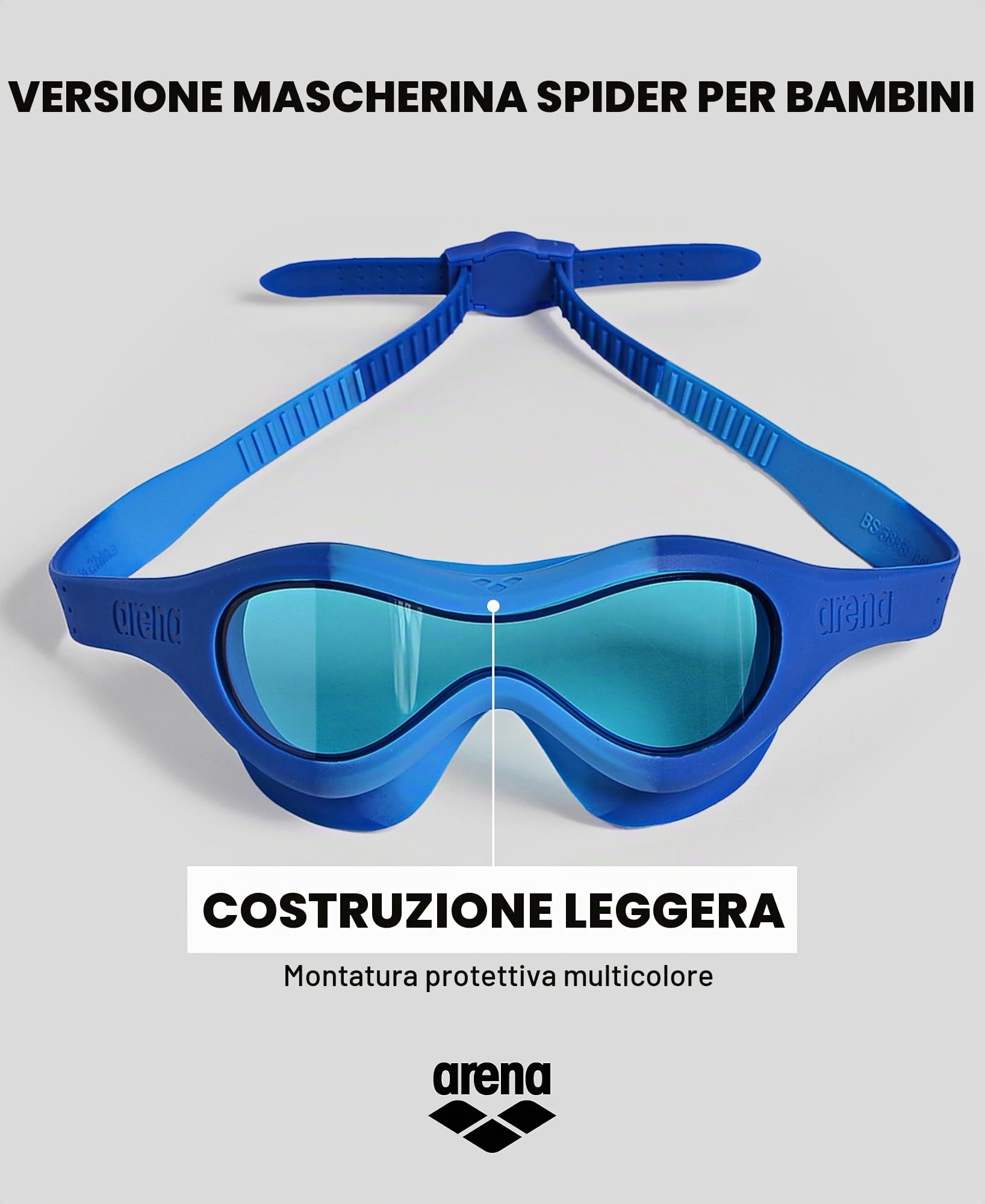 arena-spider-kids-mask-maschera-nuoto-bambini-2-5-anni-lenti-medio-scure image 4
