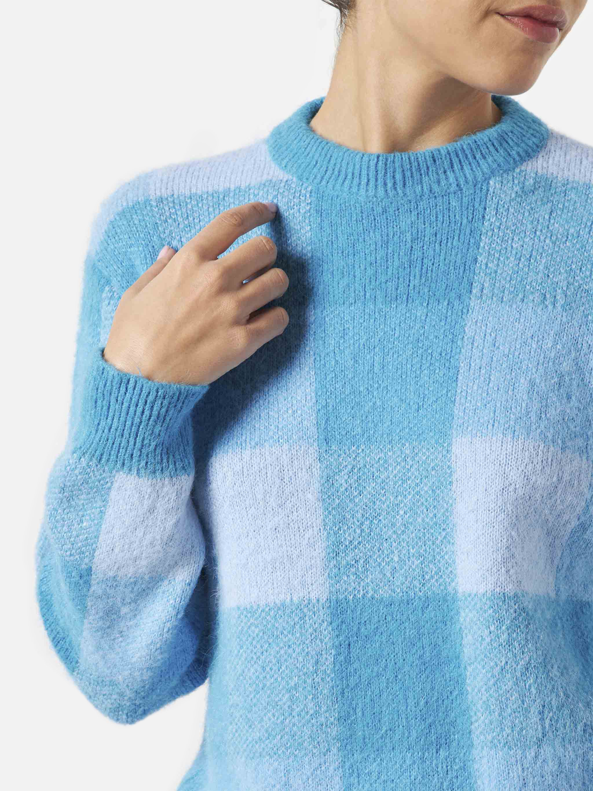 mc2-saint-barth-new-queen-soft-maglione-donna-check-multicolor image 2